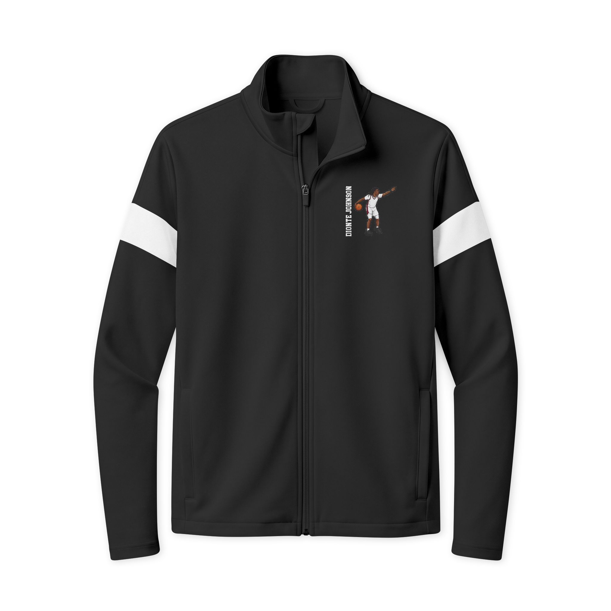 Travel Full-Zip Jacket — character_name_vertical in Black/ White