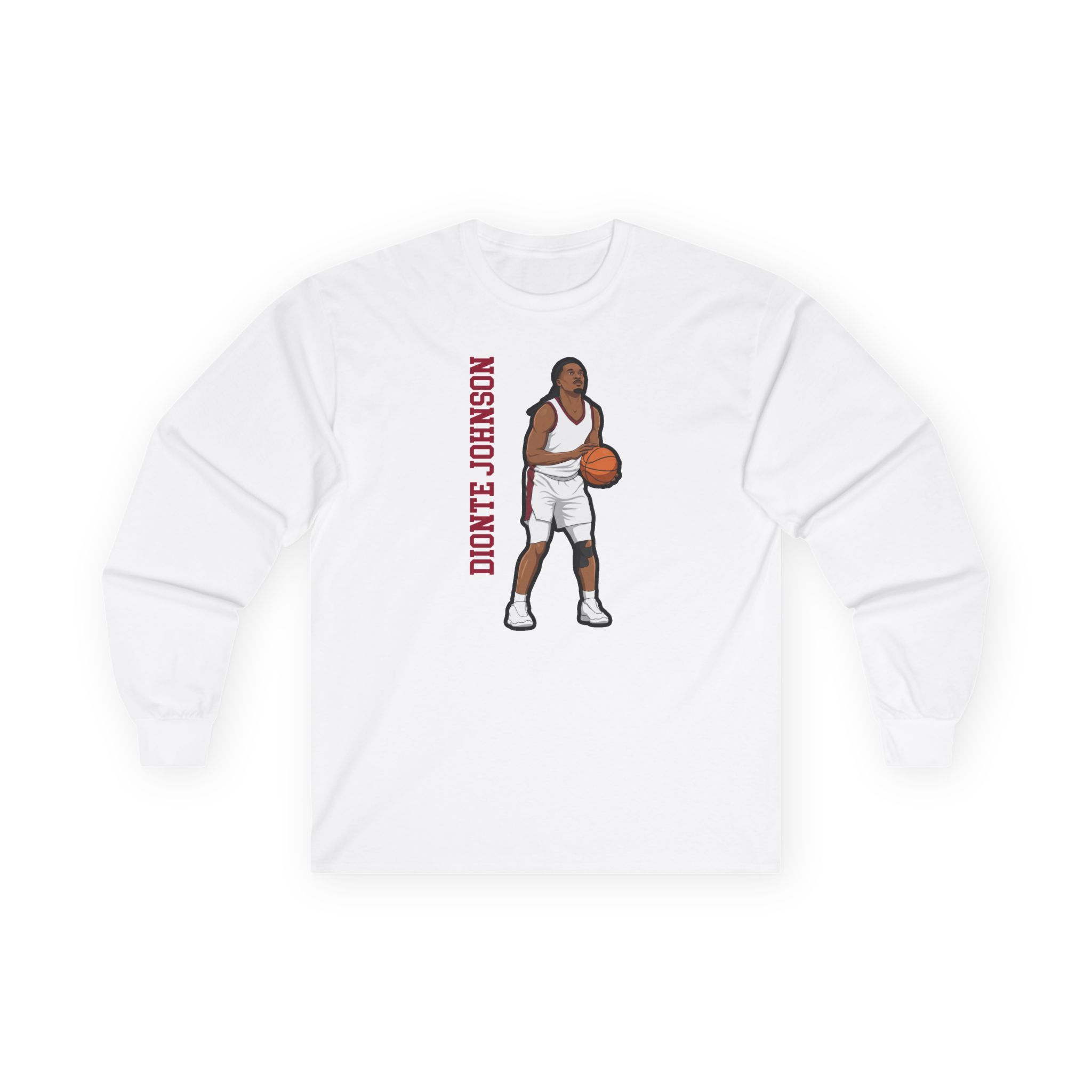 Long Sleeve Tee — character_name_vertical in White