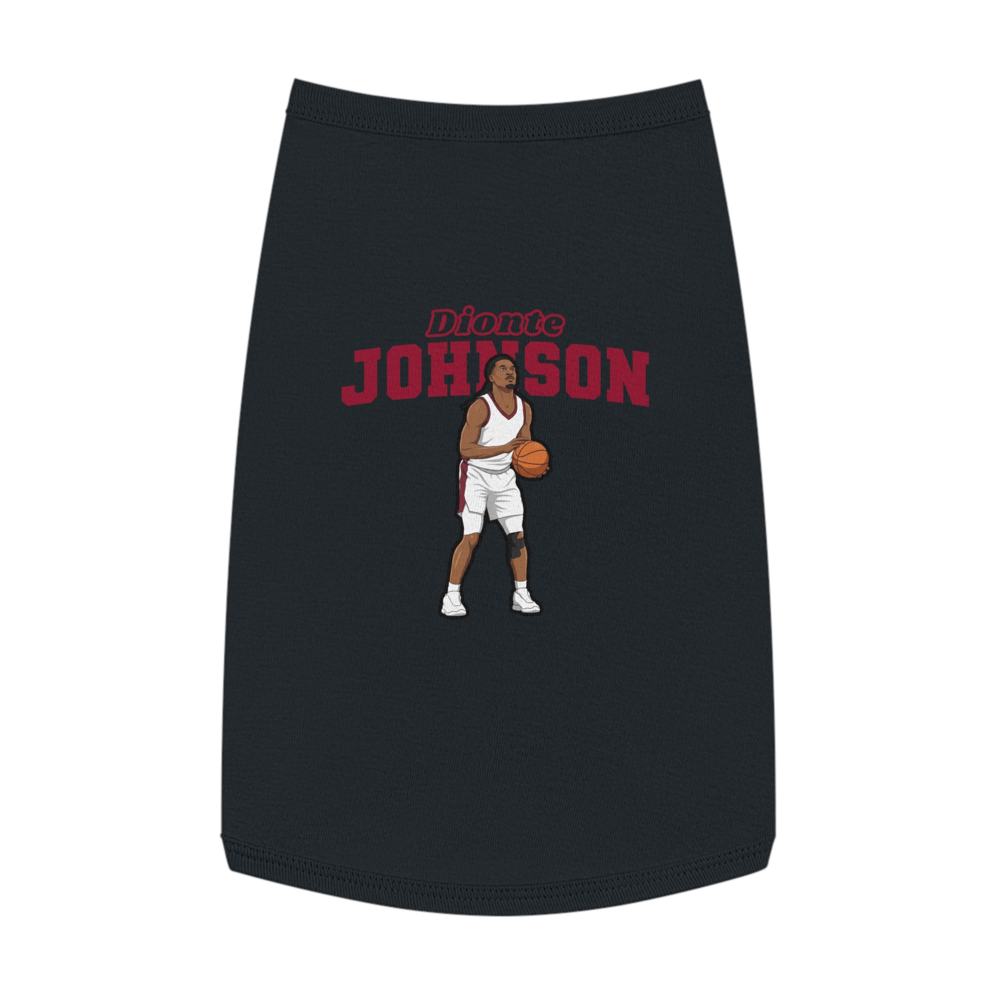 Pet Tank Top — character_name_arch in Black