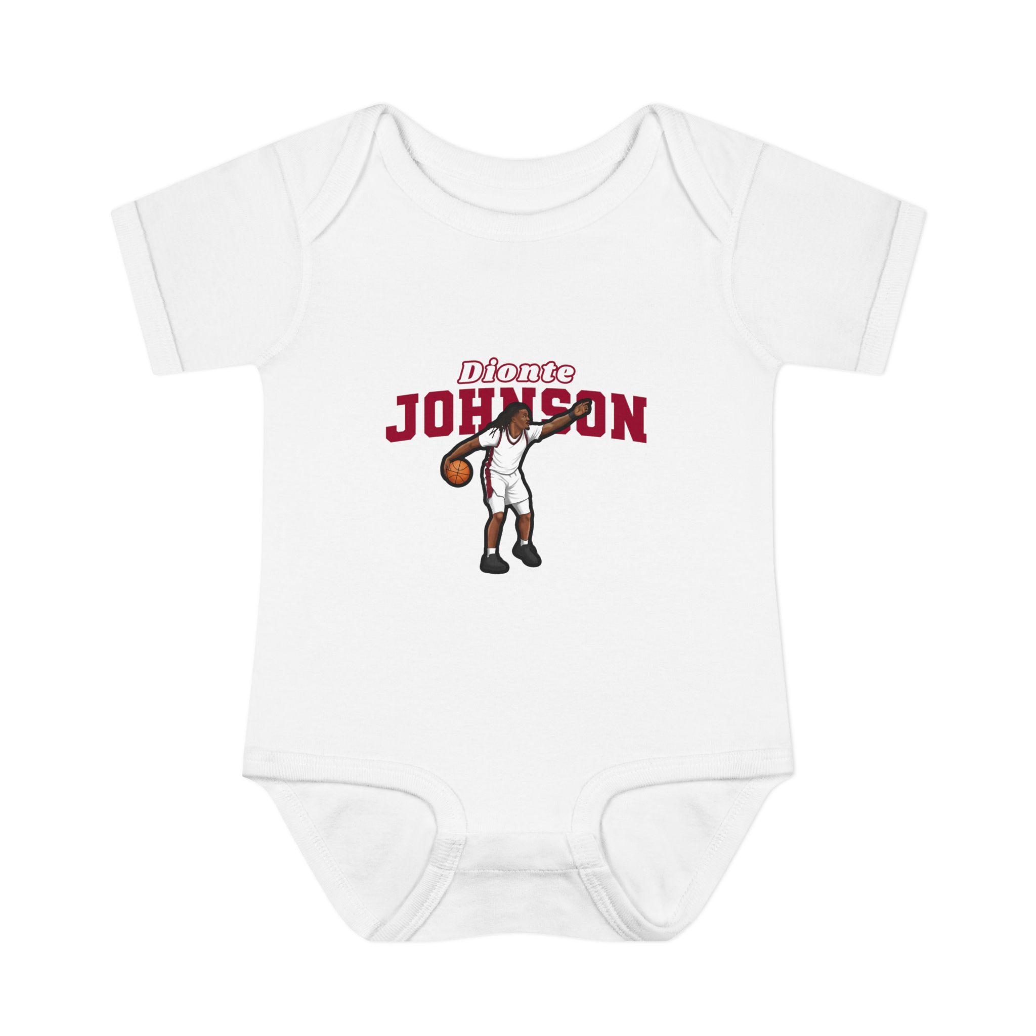 Baby Onesie — character_name_arch in White