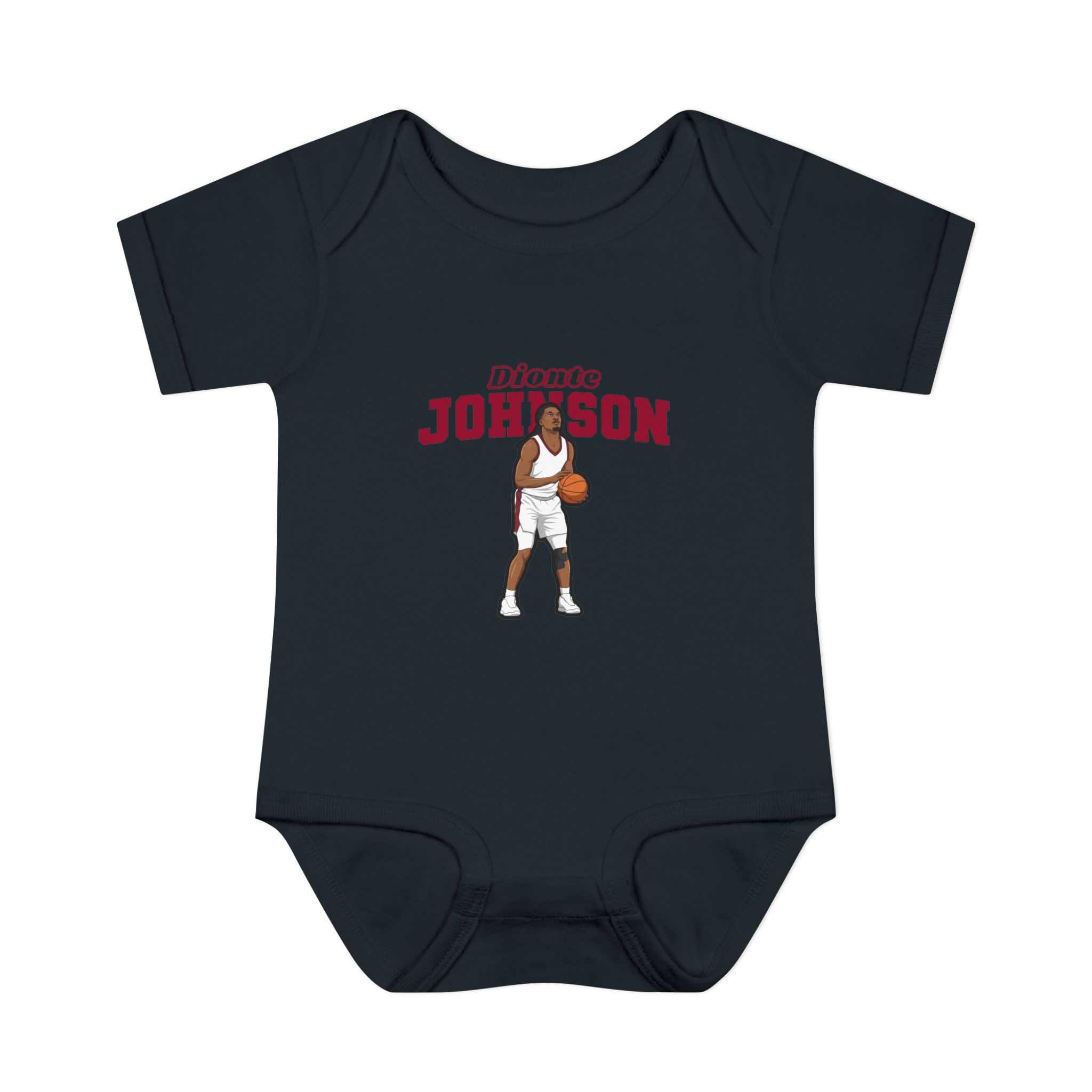Baby Onesie — character_name_arch in Black