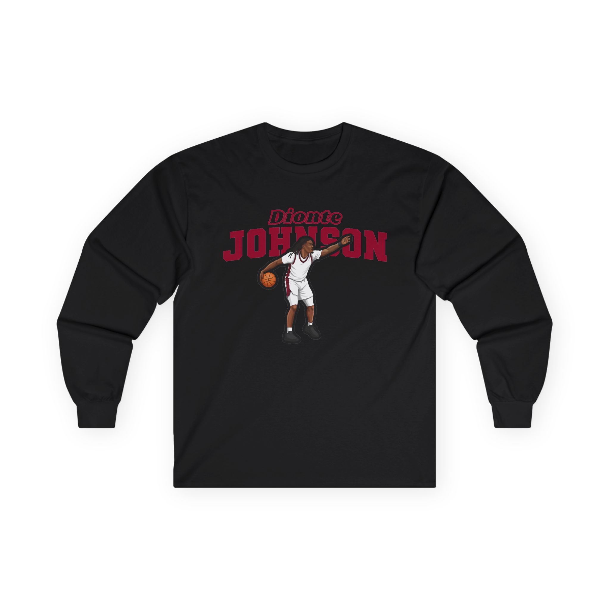 Long Sleeve Tee — character_name_arch in Black