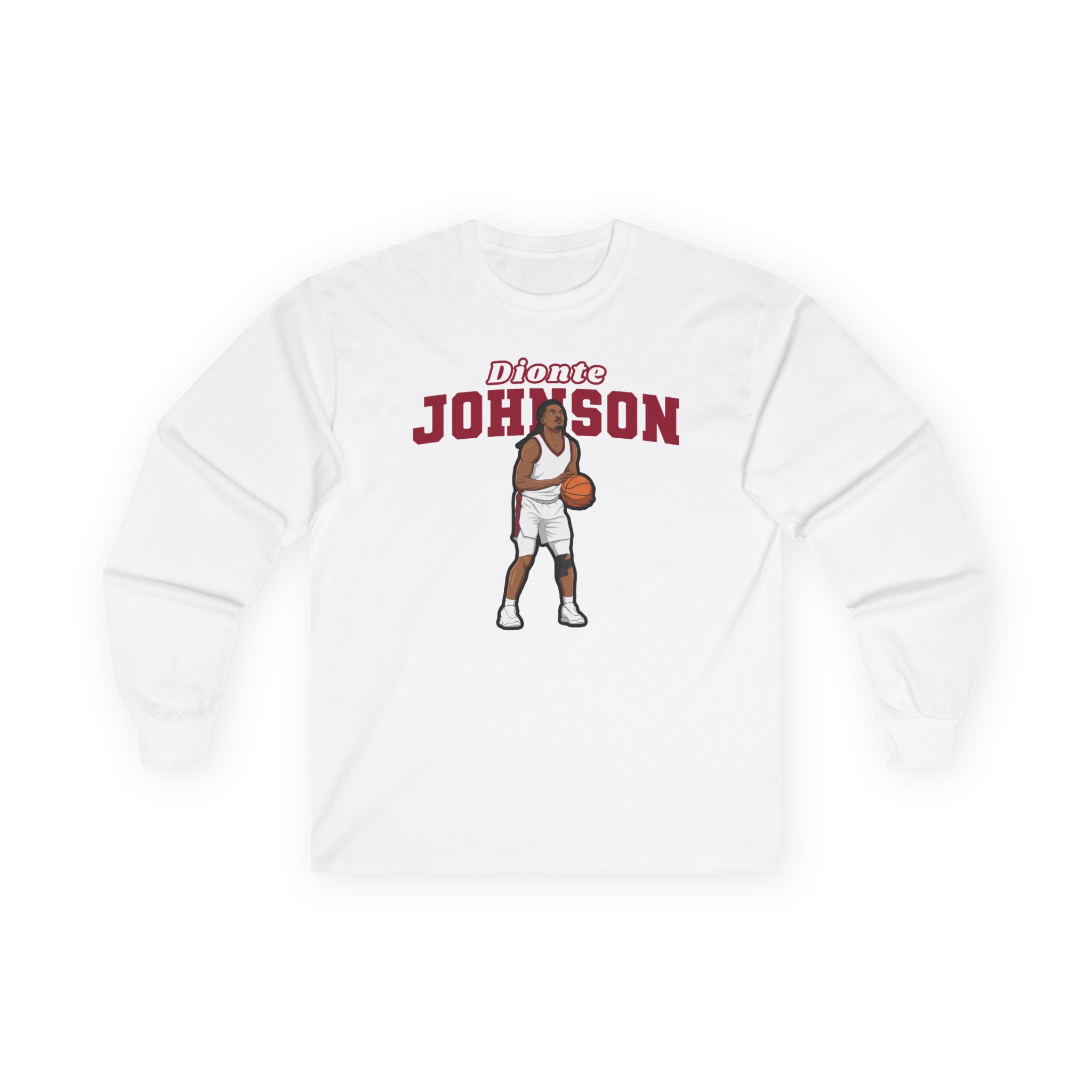 Long Sleeve Tee — character_name_arch in White