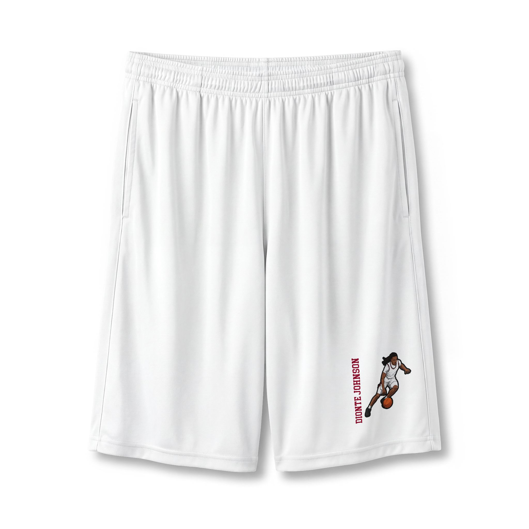 Shorts — character_name_vertical in White