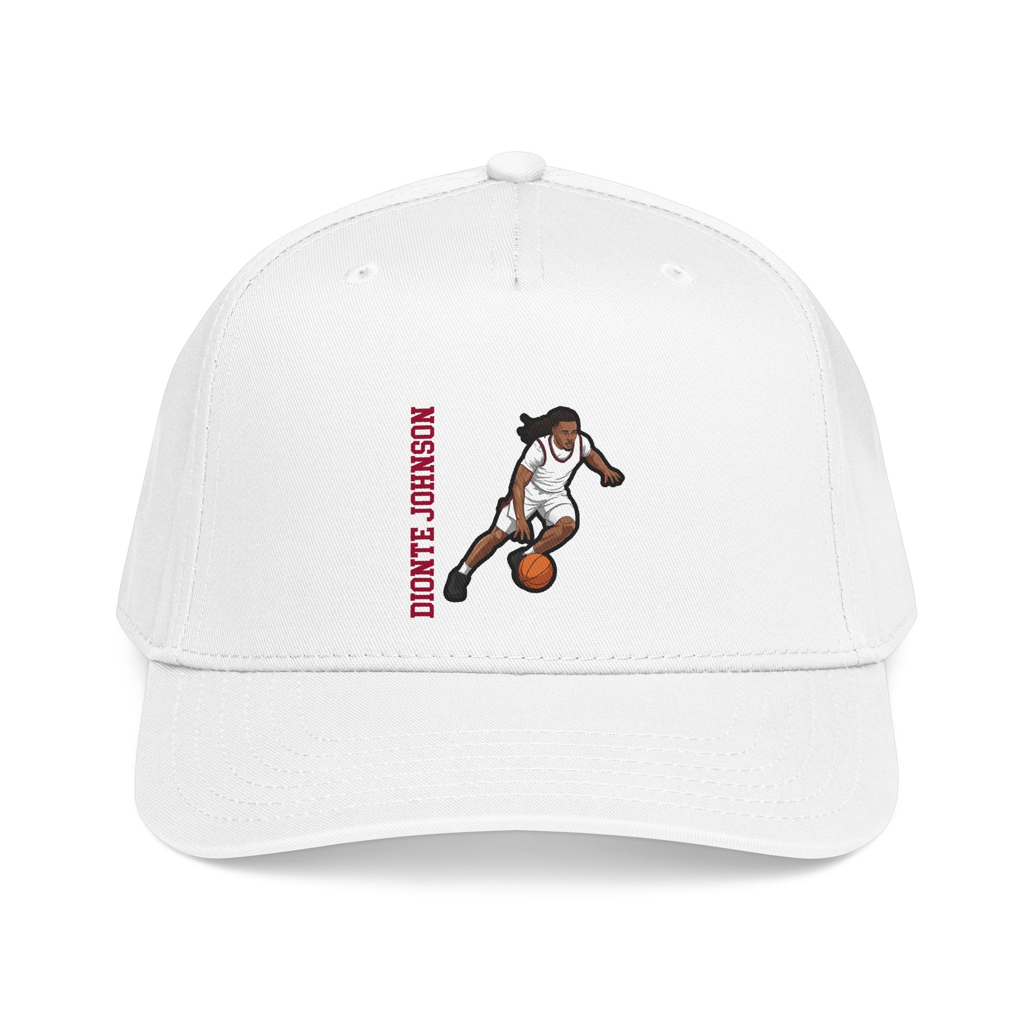 Baseball Cap — character_name_vertical in White