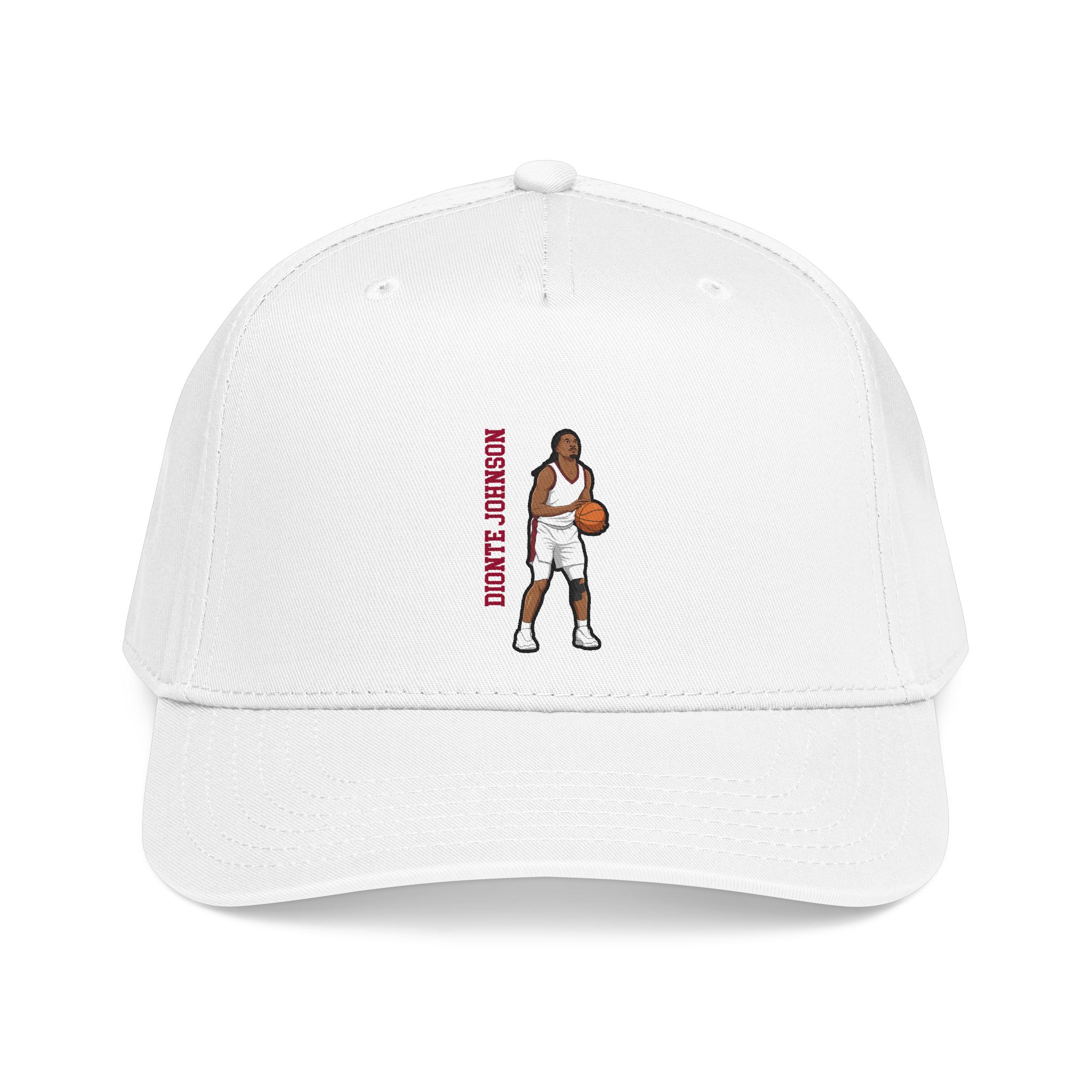 Baseball Cap — character_name_vertical in White