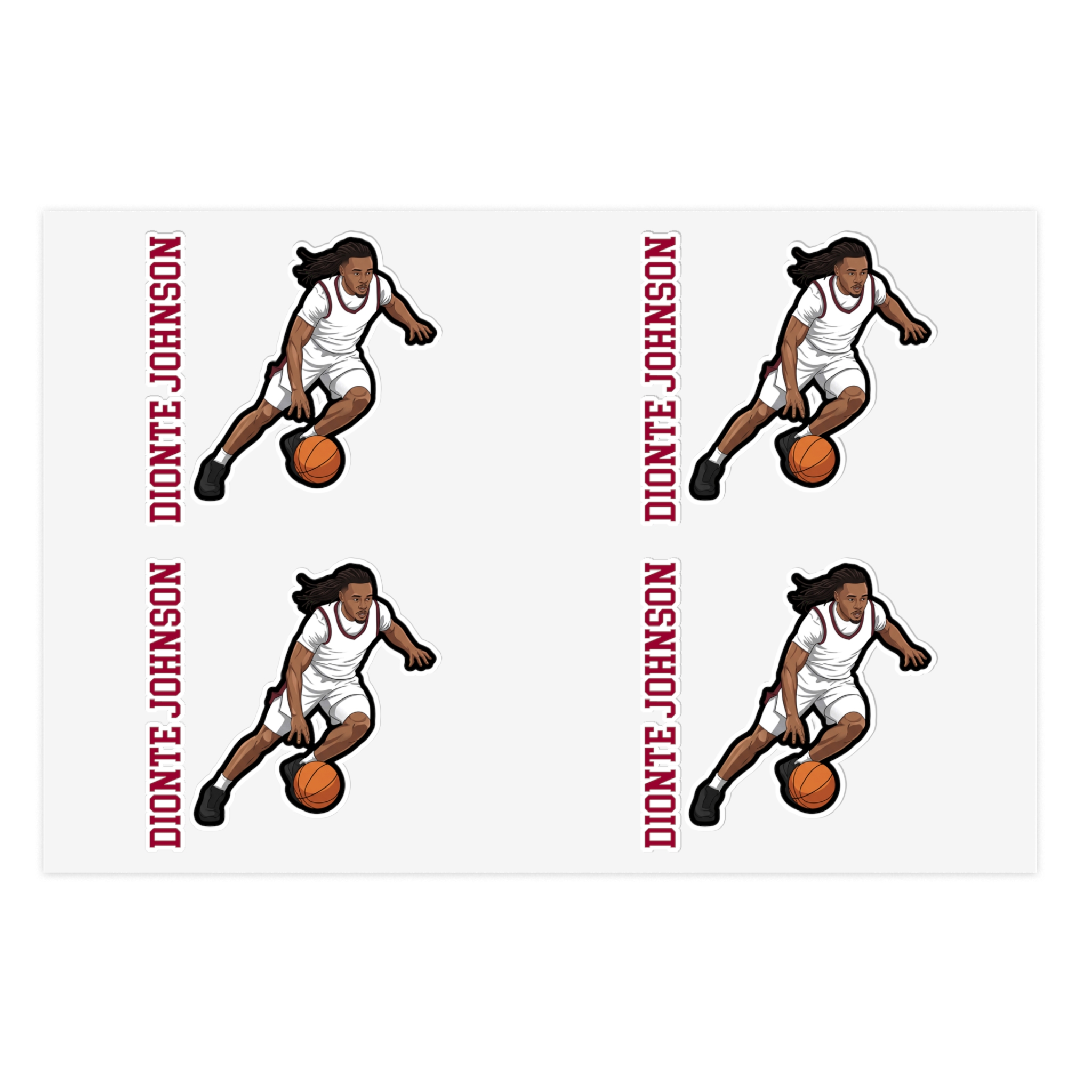 Sticker Sheet — character_name_vertical in Classic