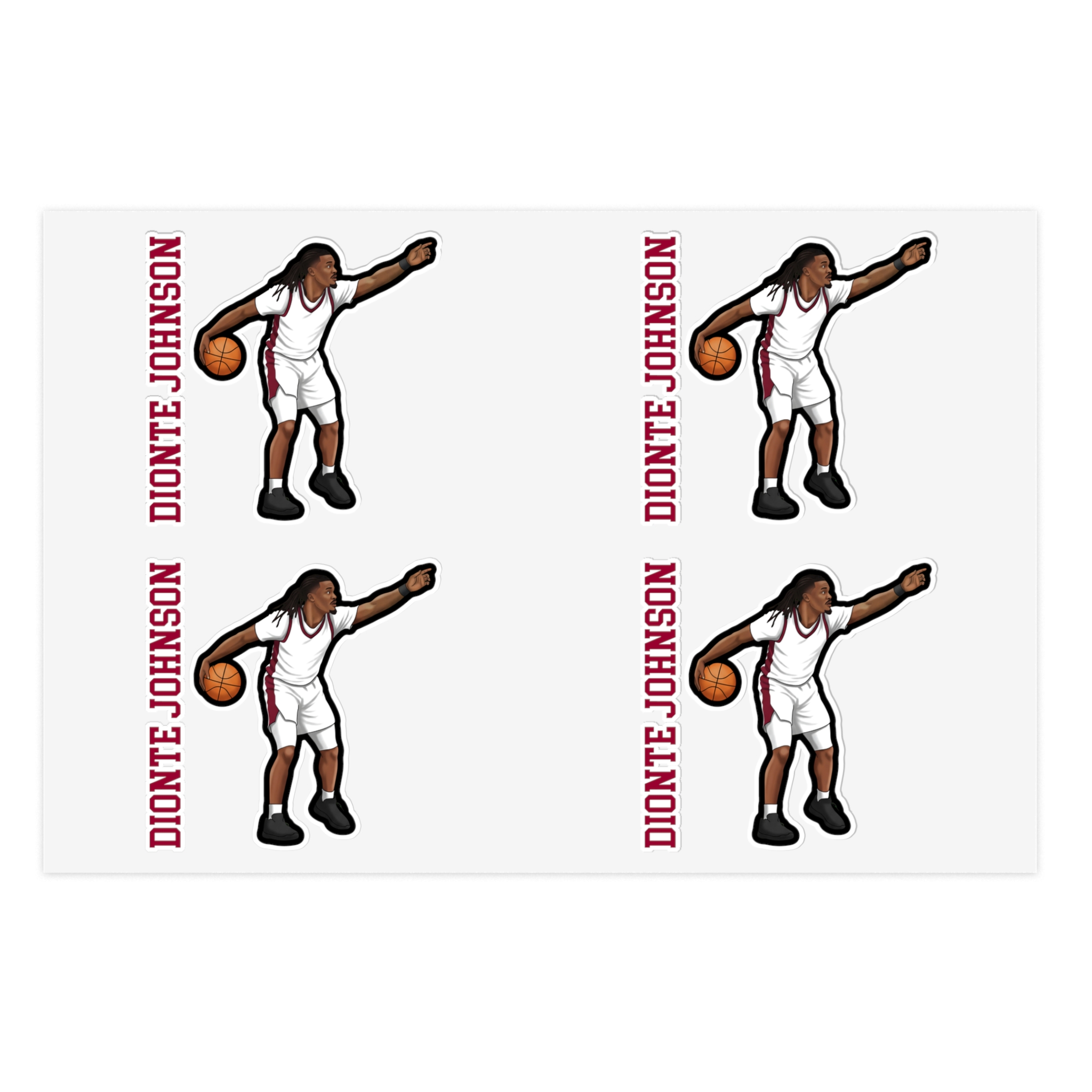 Sticker Sheet — character_name_vertical in Classic