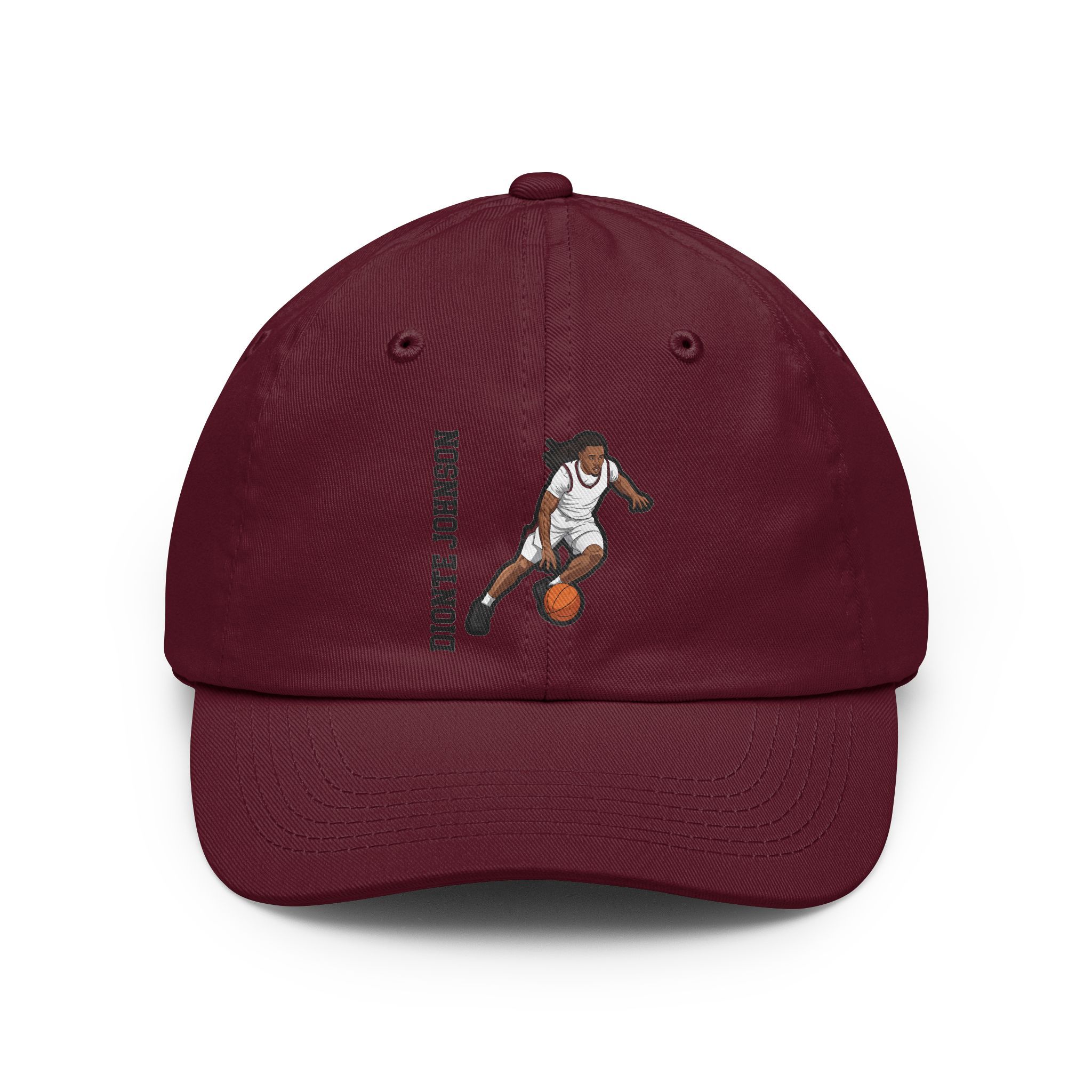 Classic Cap — character_name_vertical in Maroon
