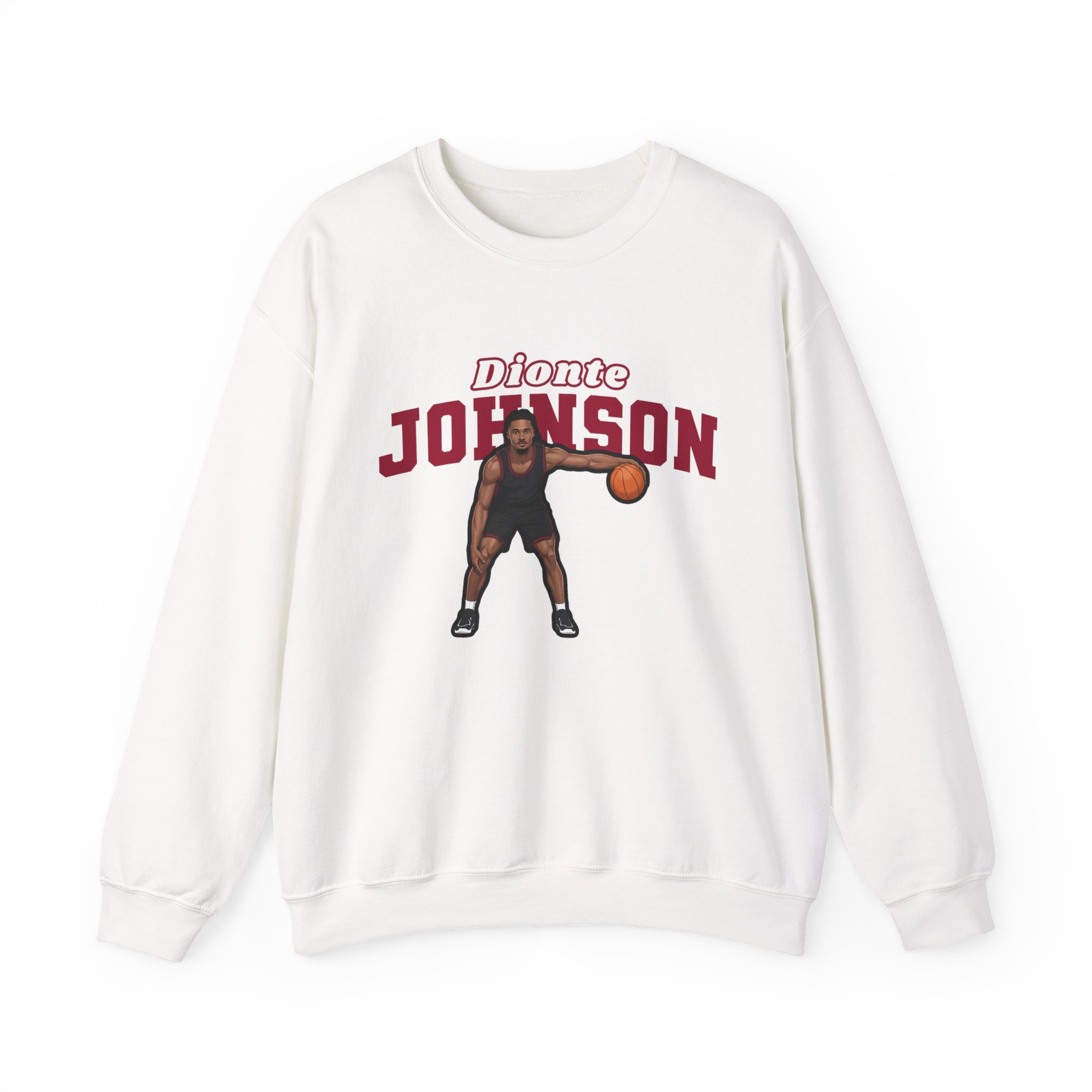 Crewneck Sweatshirt — character_name_arch in White
