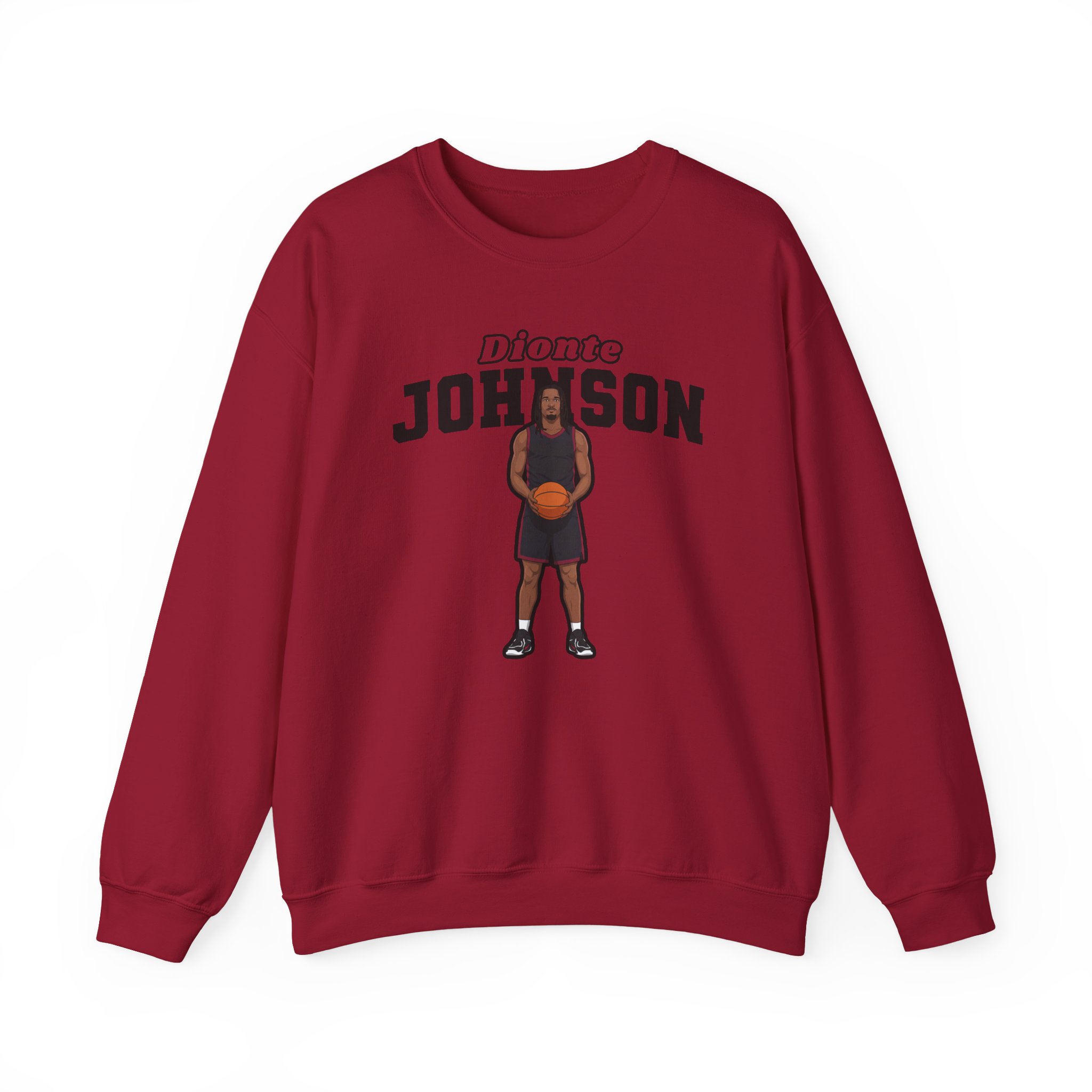 Crewneck Sweatshirt — character_name_arch in Cardinal