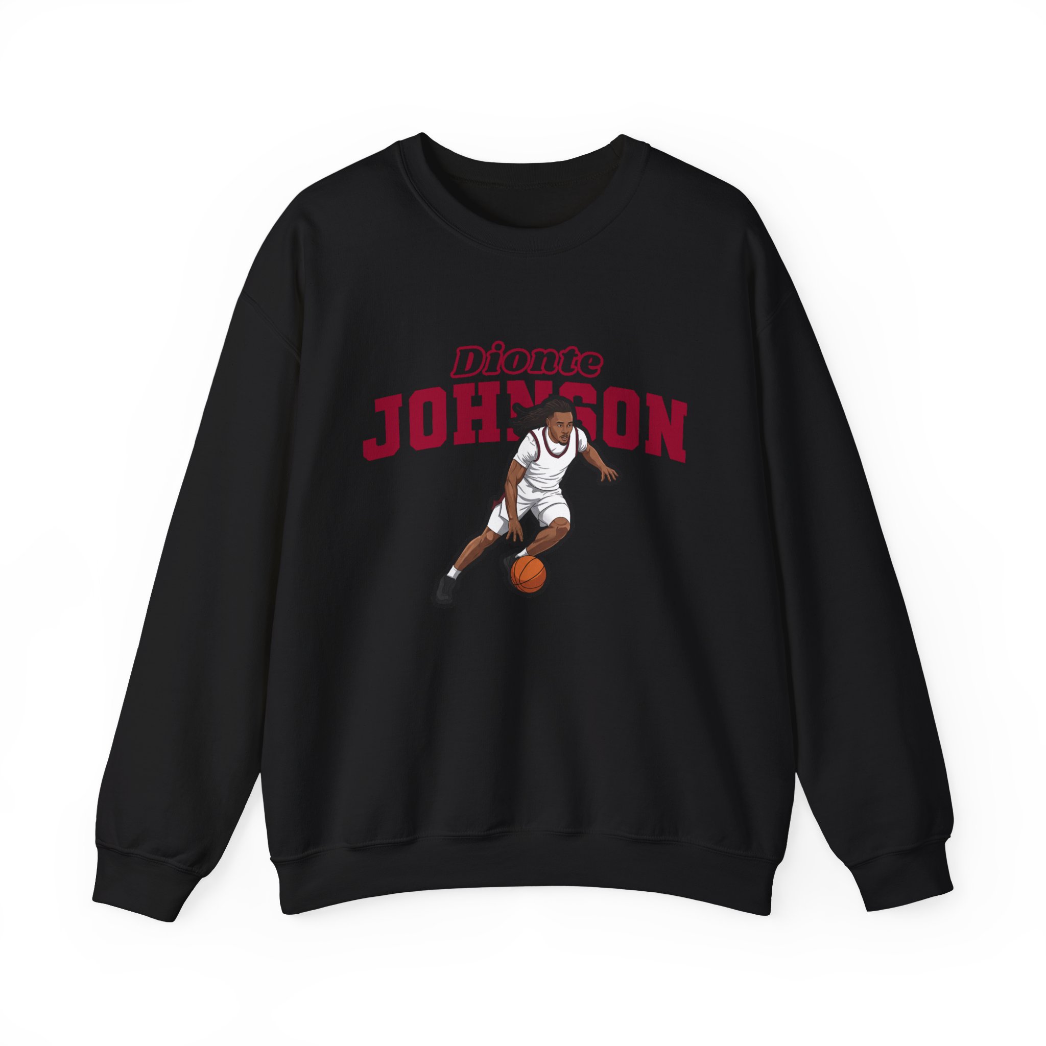 Crewneck Sweatshirt — character_name_arch in Black