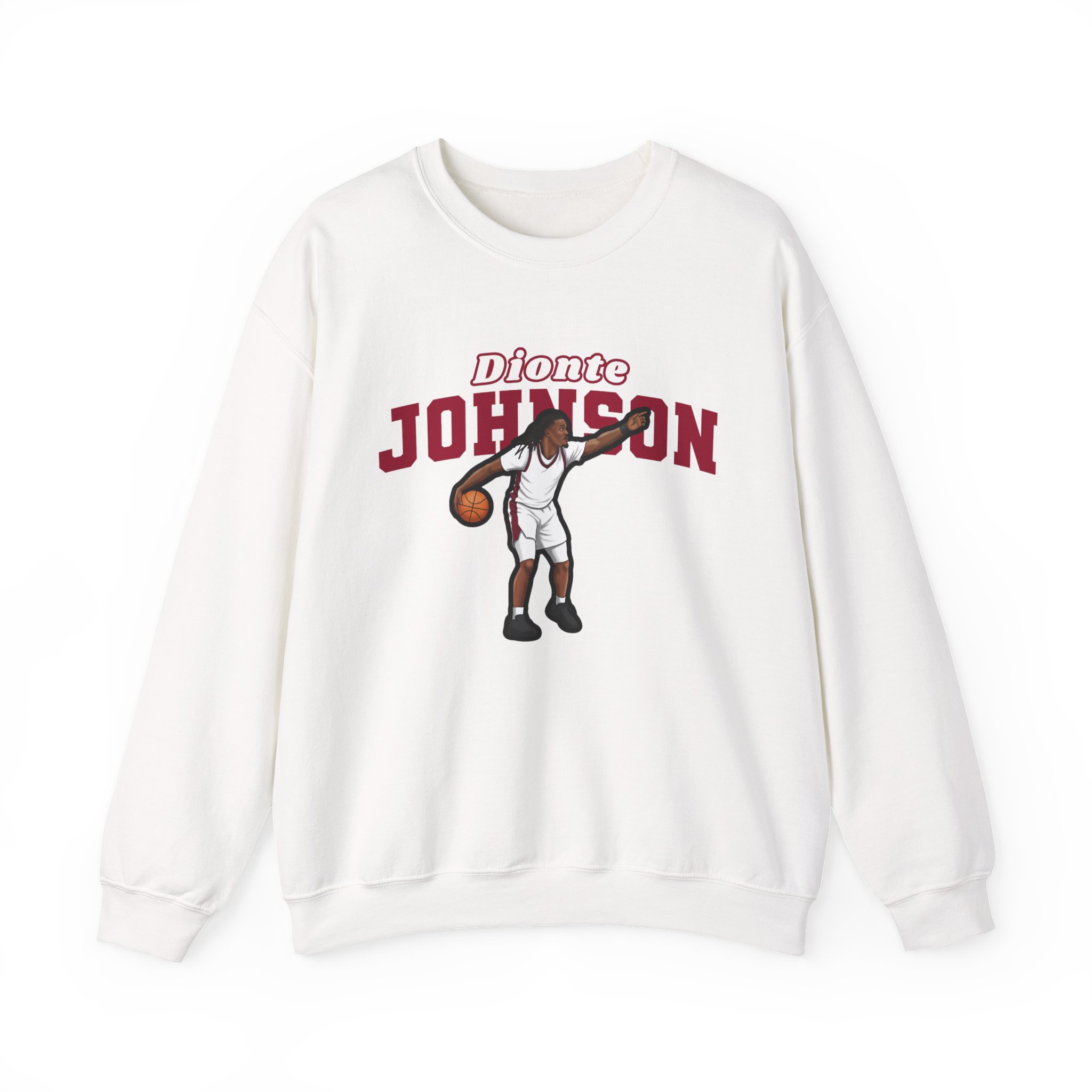 Crewneck Sweatshirt — character_name_arch in White