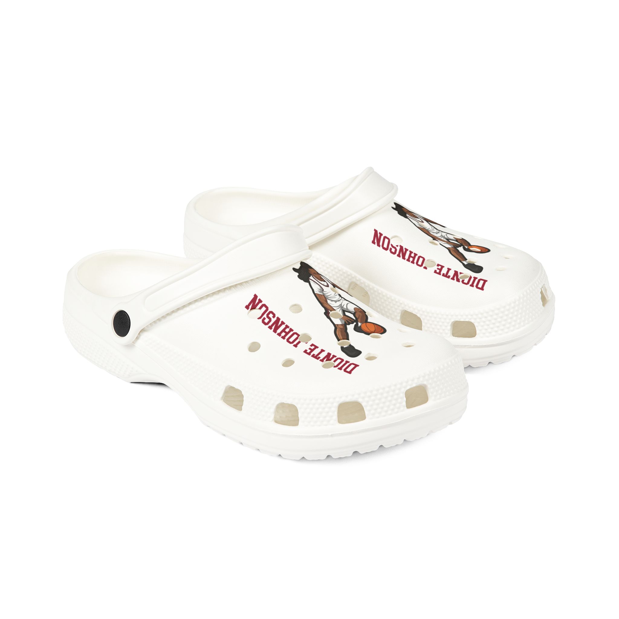 Rubber Clogs — character_name_vertical in White