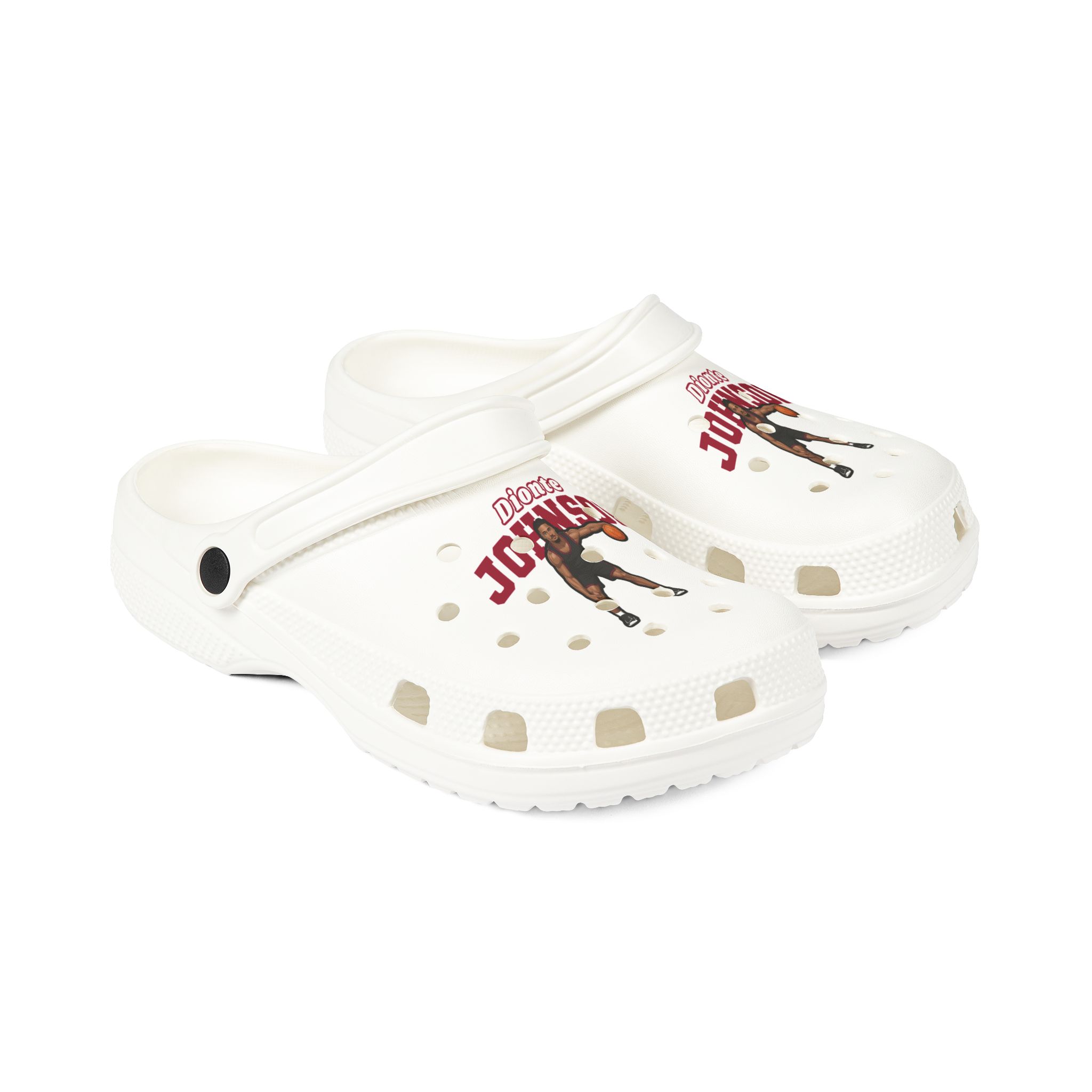 Rubber Clogs — character_name_arch in White