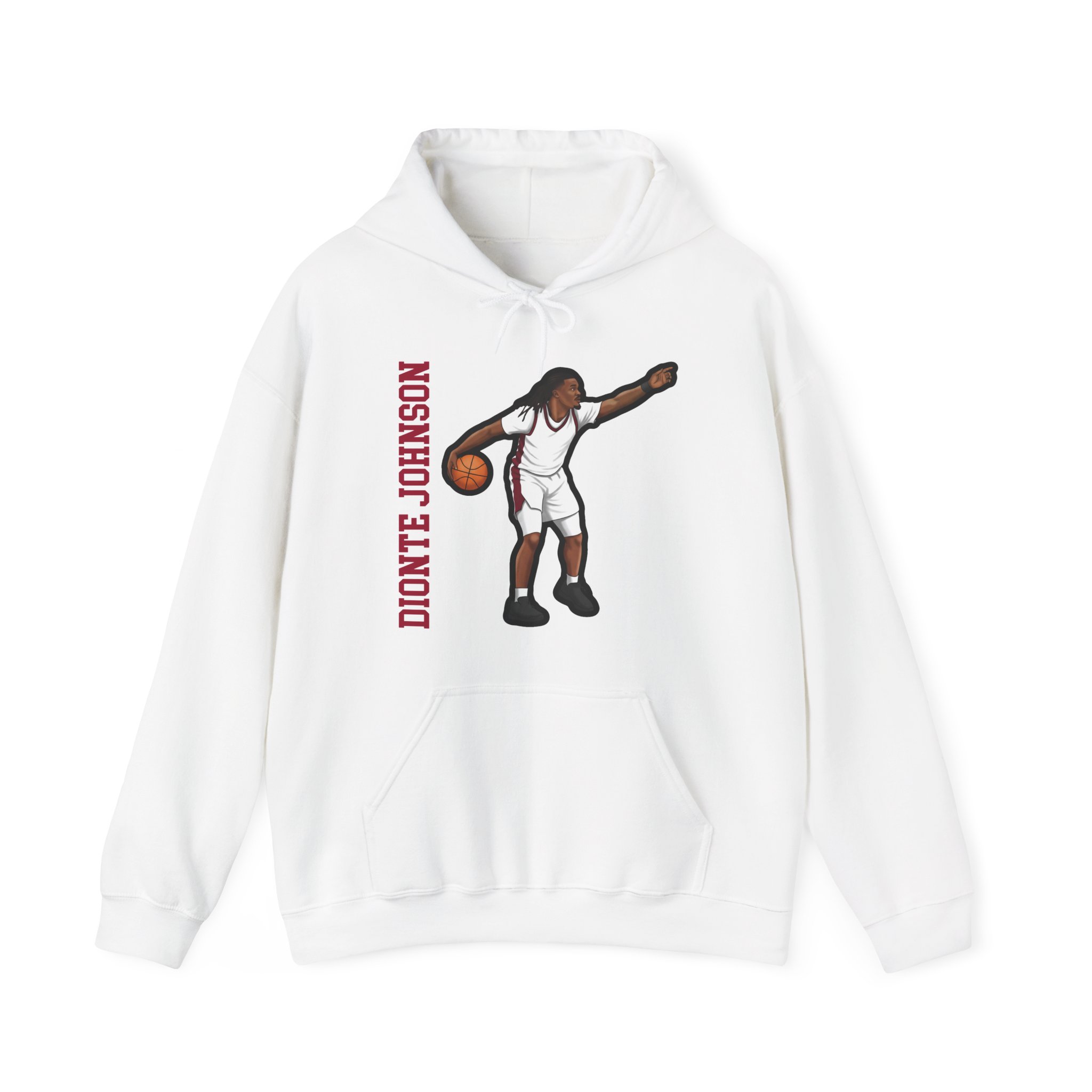 Hoodie — character_name_vertical in White