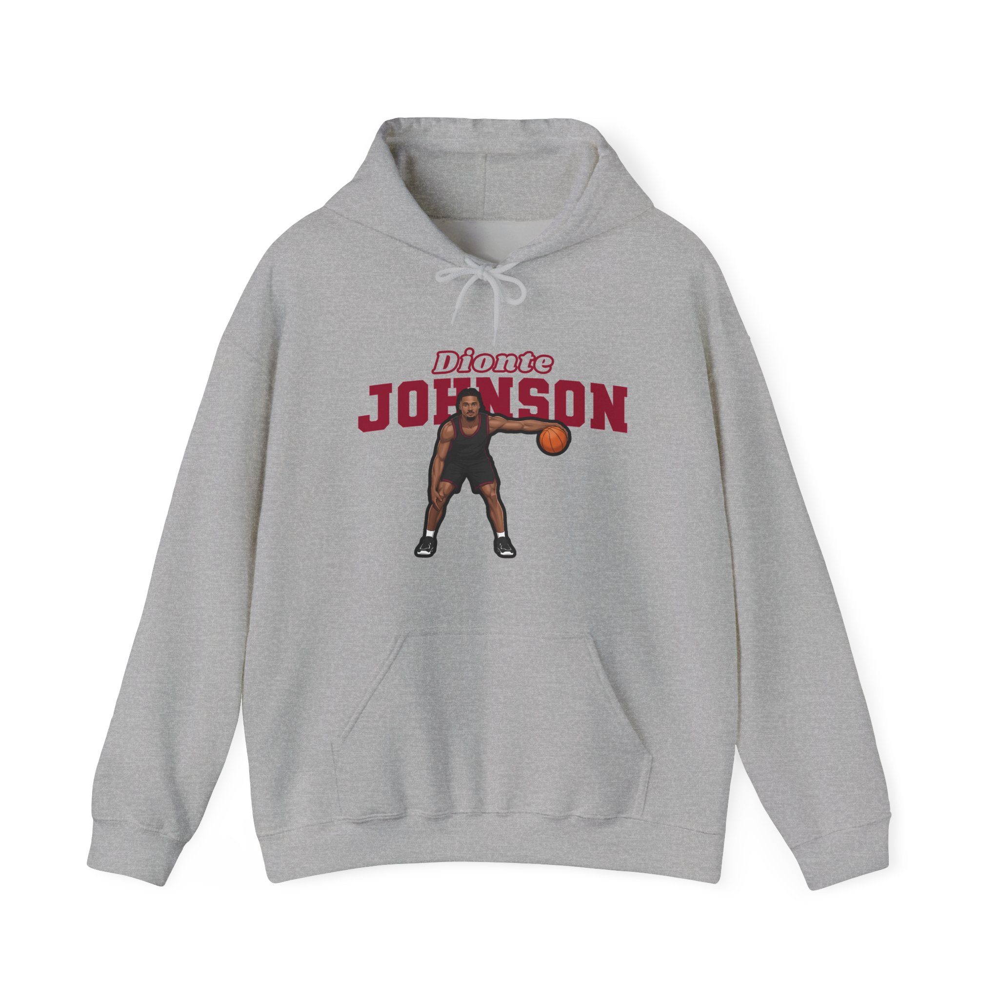 Hoodie — character_name_arch in Grey