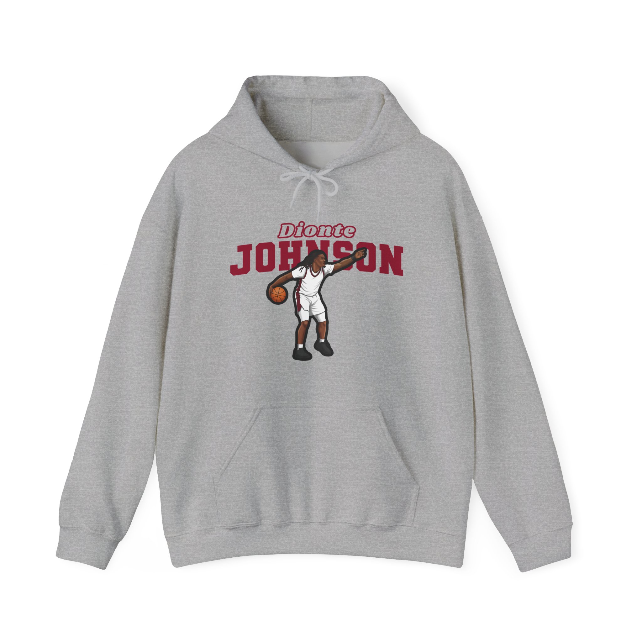 Hoodie — character_name_arch in Grey