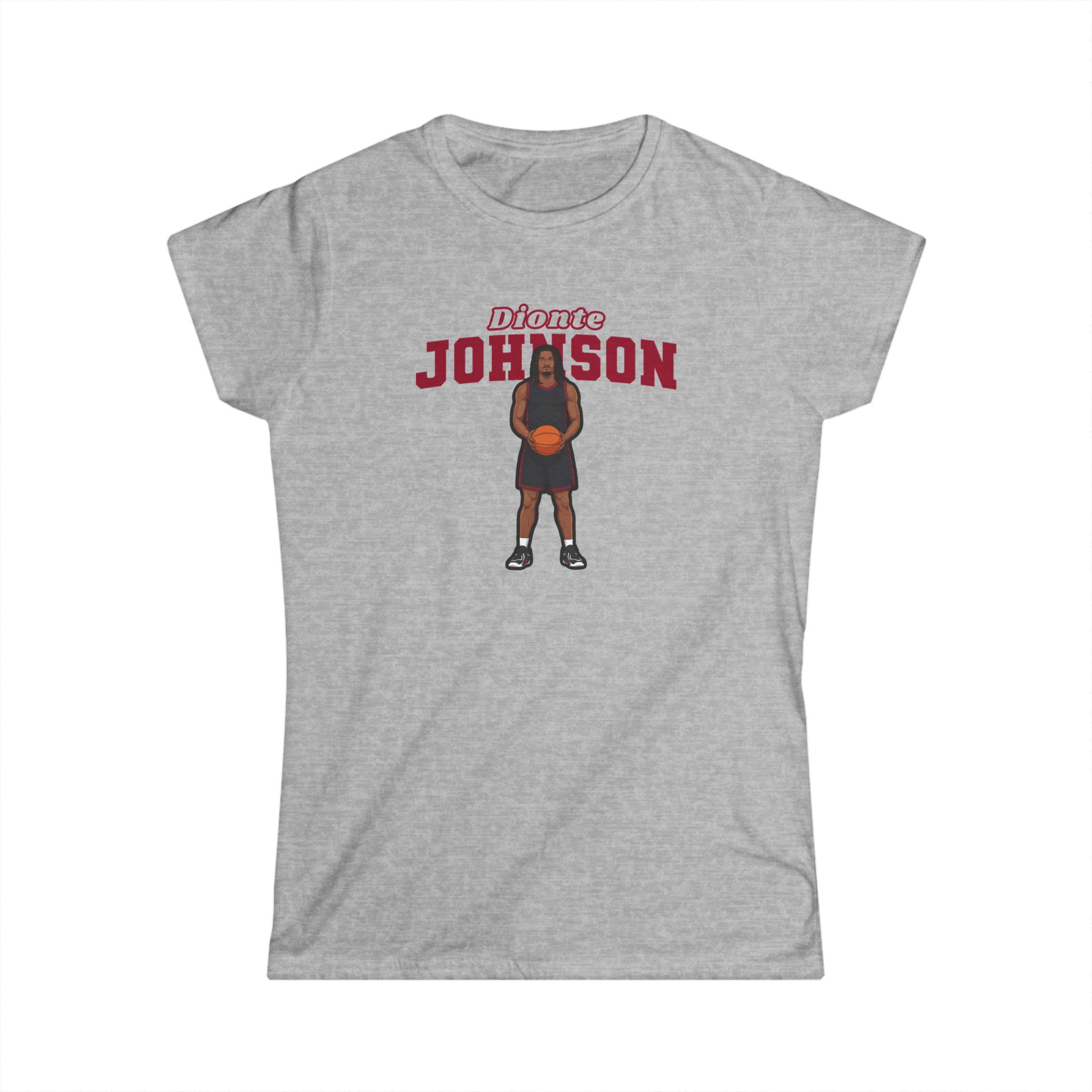 Women's Softstyle Tee — character_name_arch in Grey