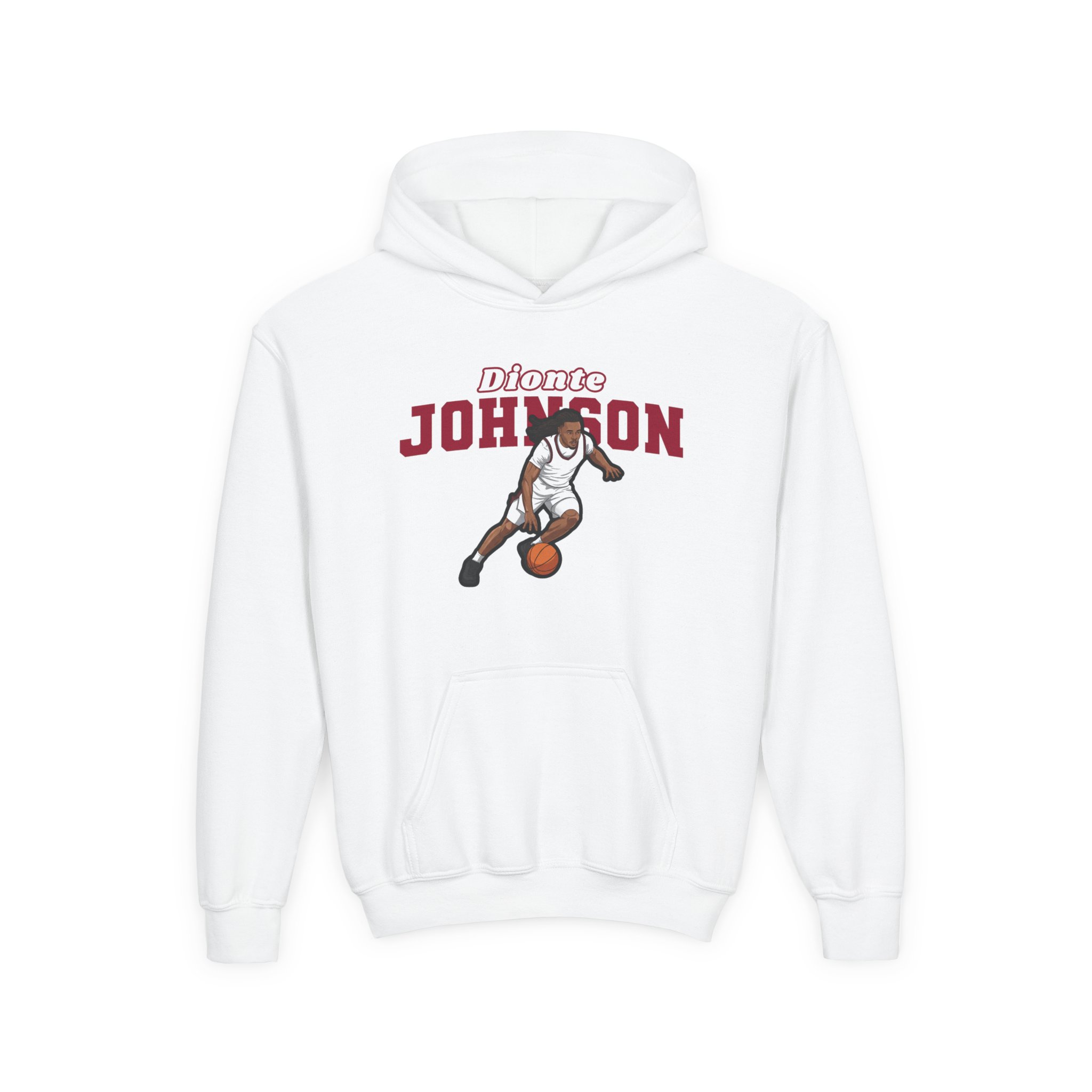Youth Hoodie — character_name_arch in White