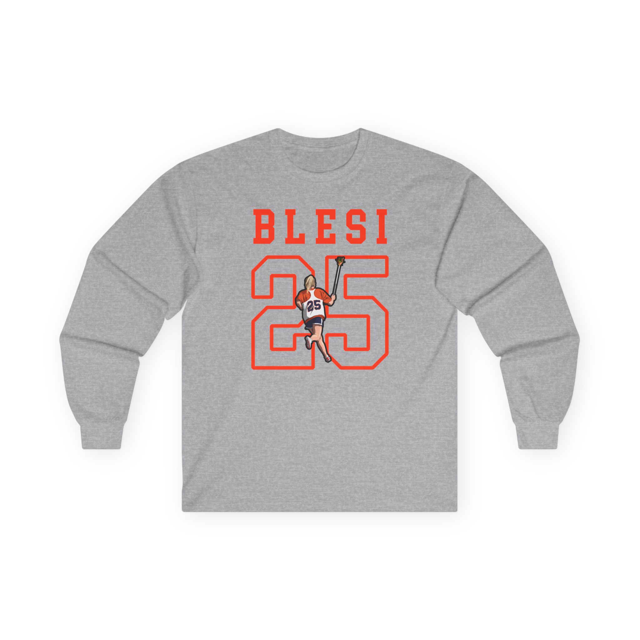 Long Sleeve Tee — character_shirsey in Grey