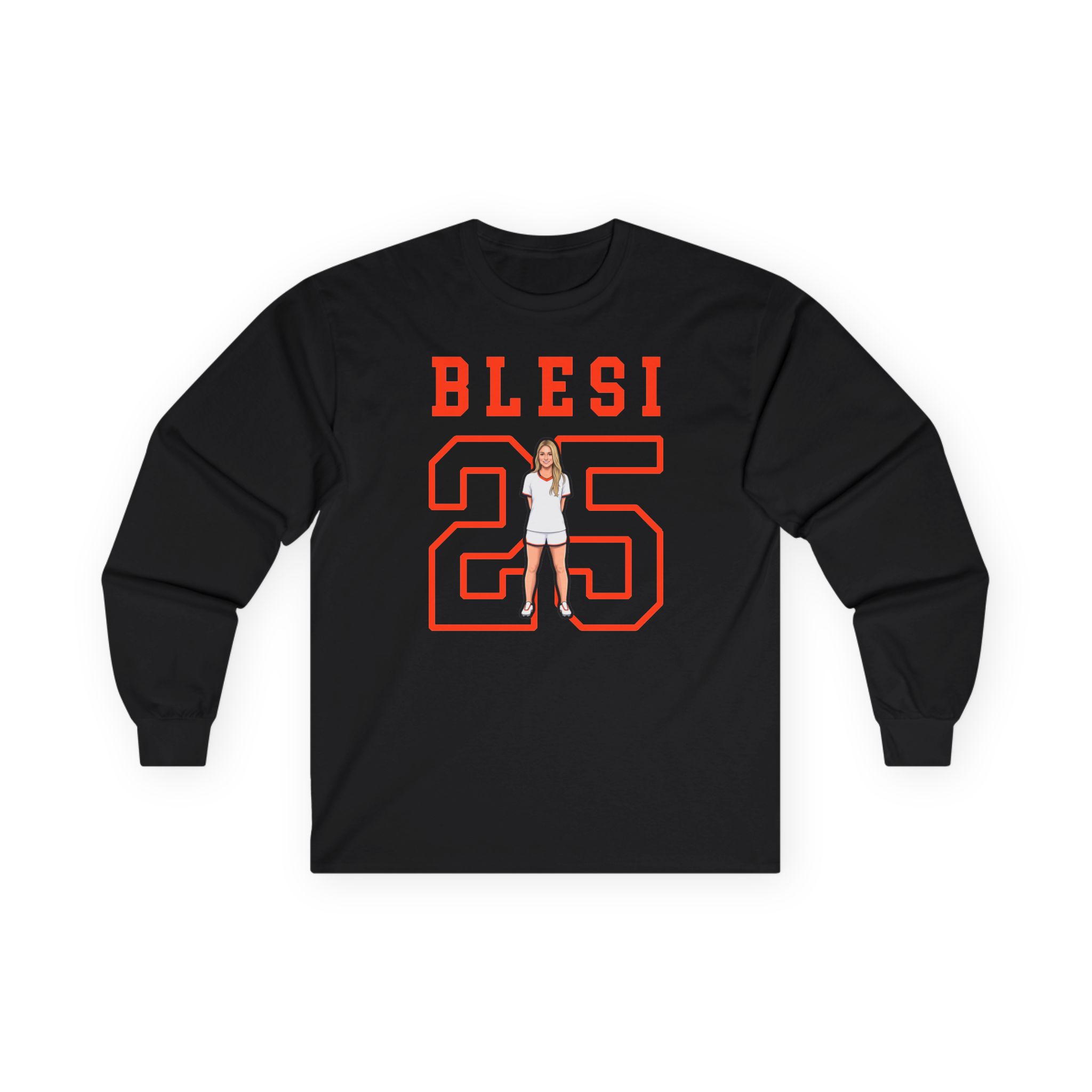 Long Sleeve Tee — character_shirsey in Black