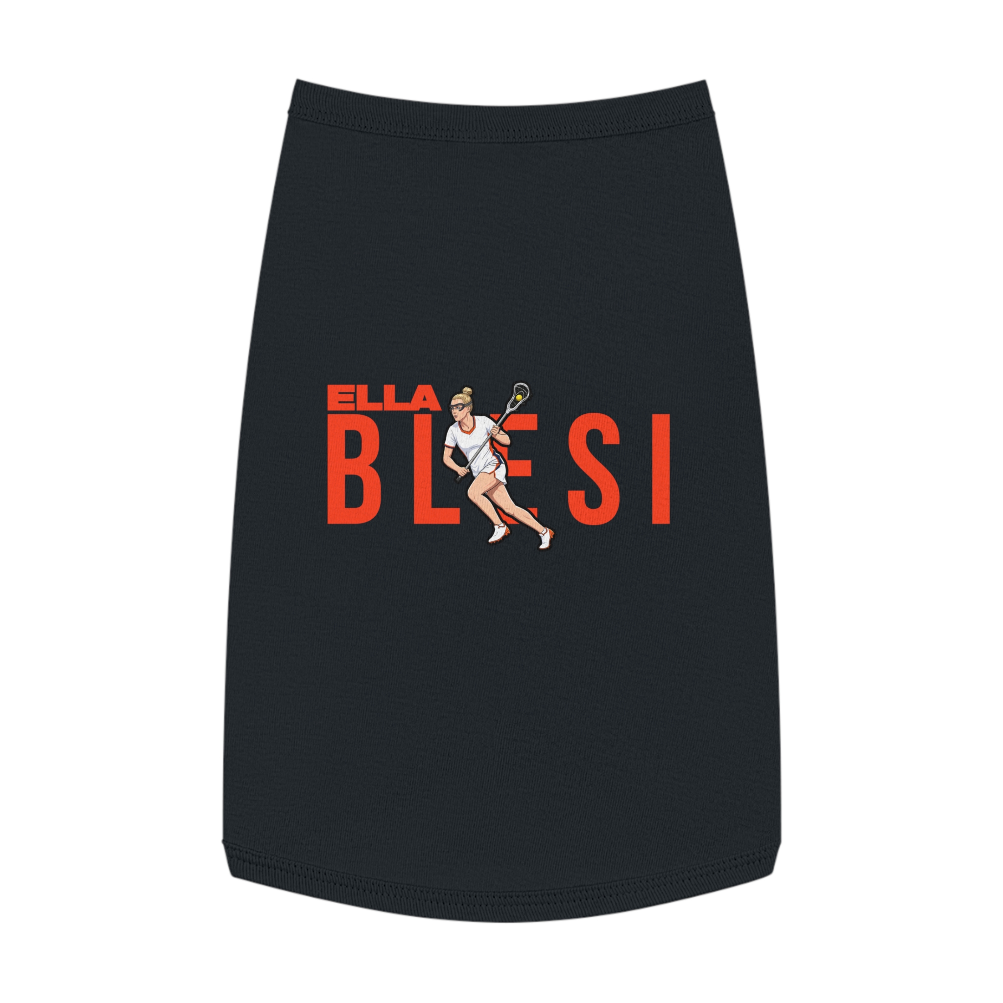 Pet Tank Top — character_player_name in Black