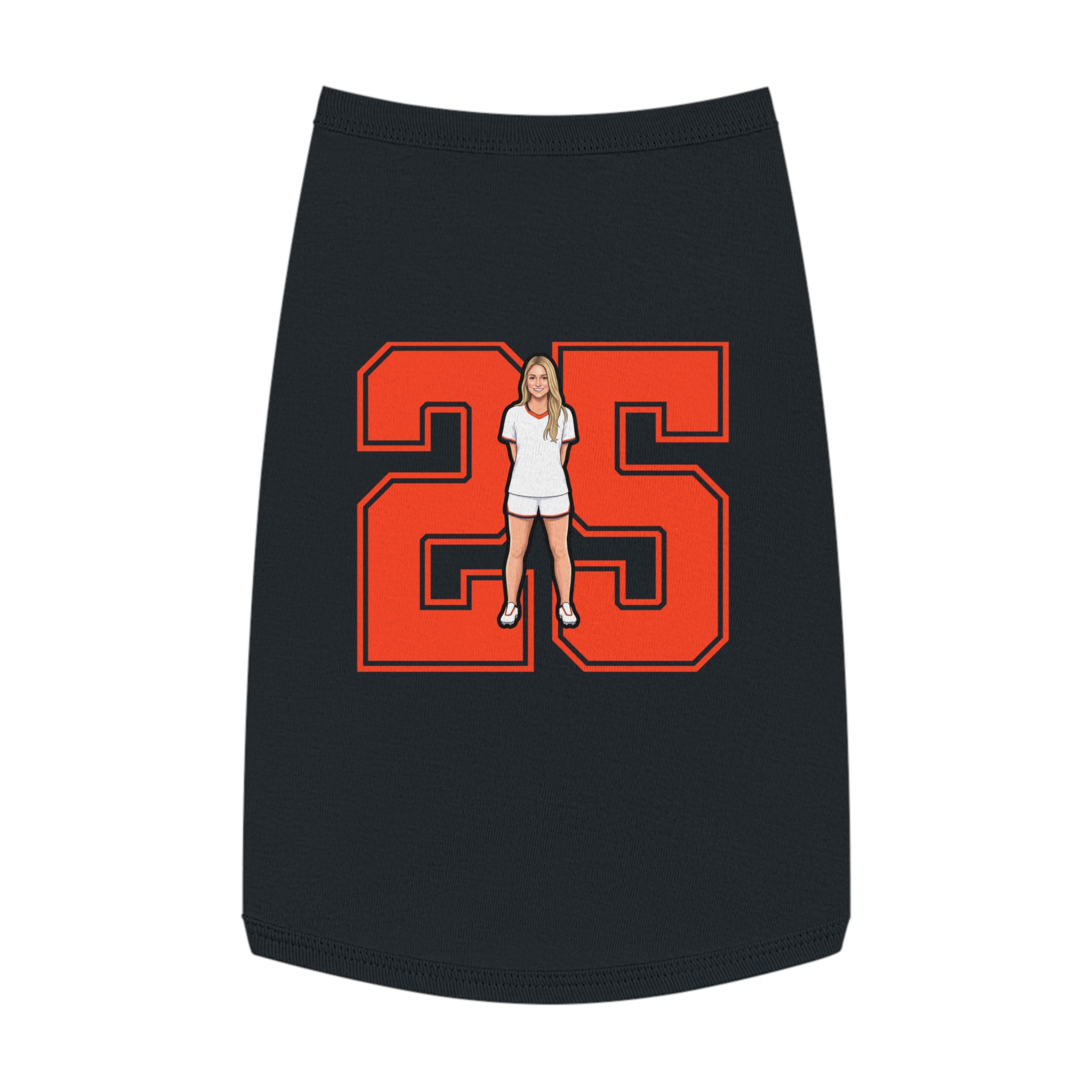 Pet Tank Top — character_number in Black
