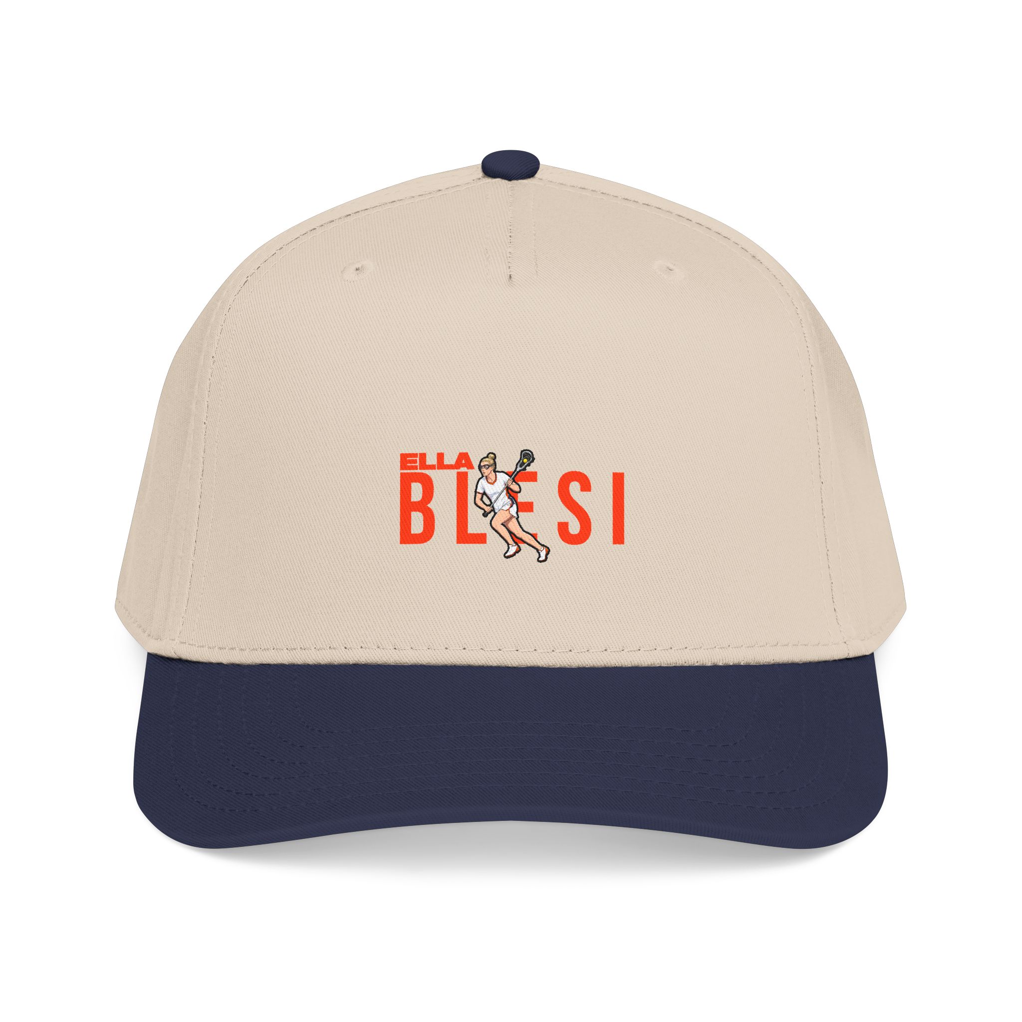 Baseball Cap — character_player_name in Navy / Natural