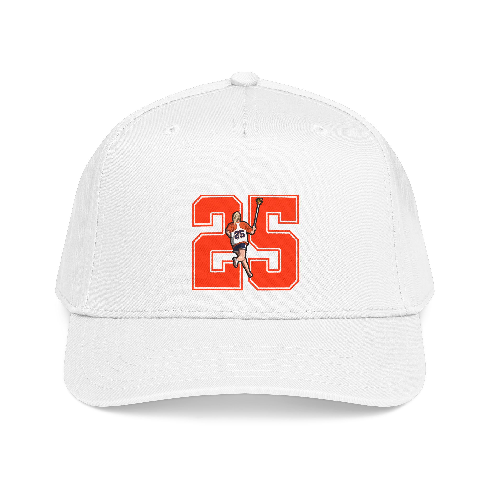 Baseball Cap — character_number in White