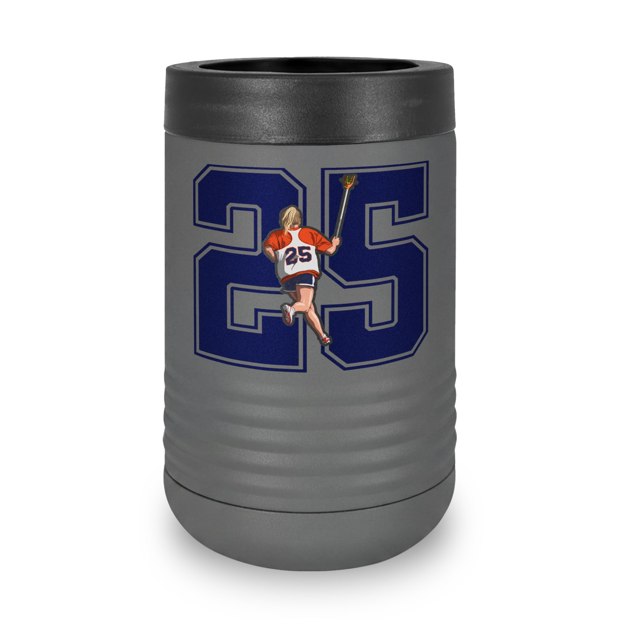 Stainless Can Cooler — character_number in Grey