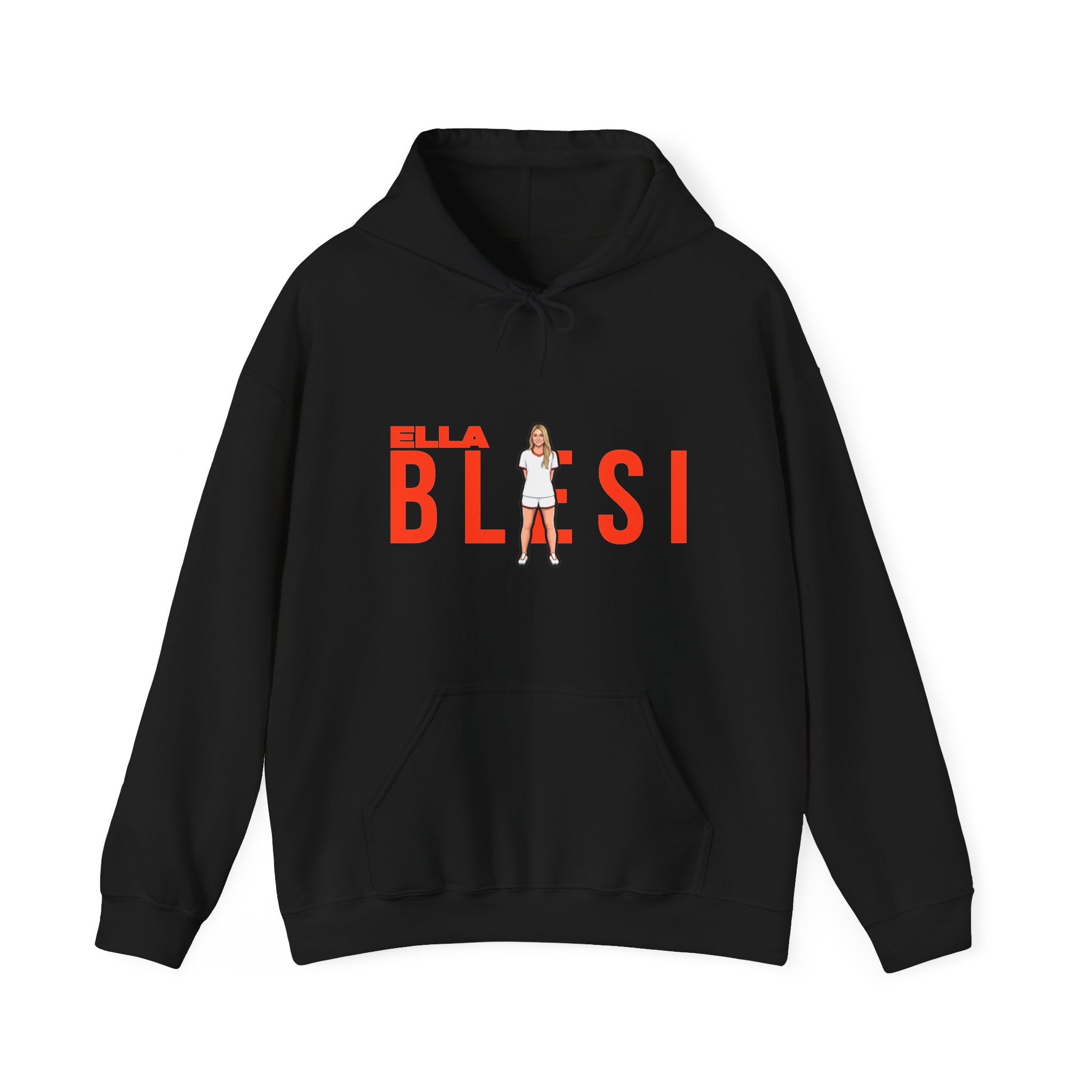 Hoodie — character_player_name in Black