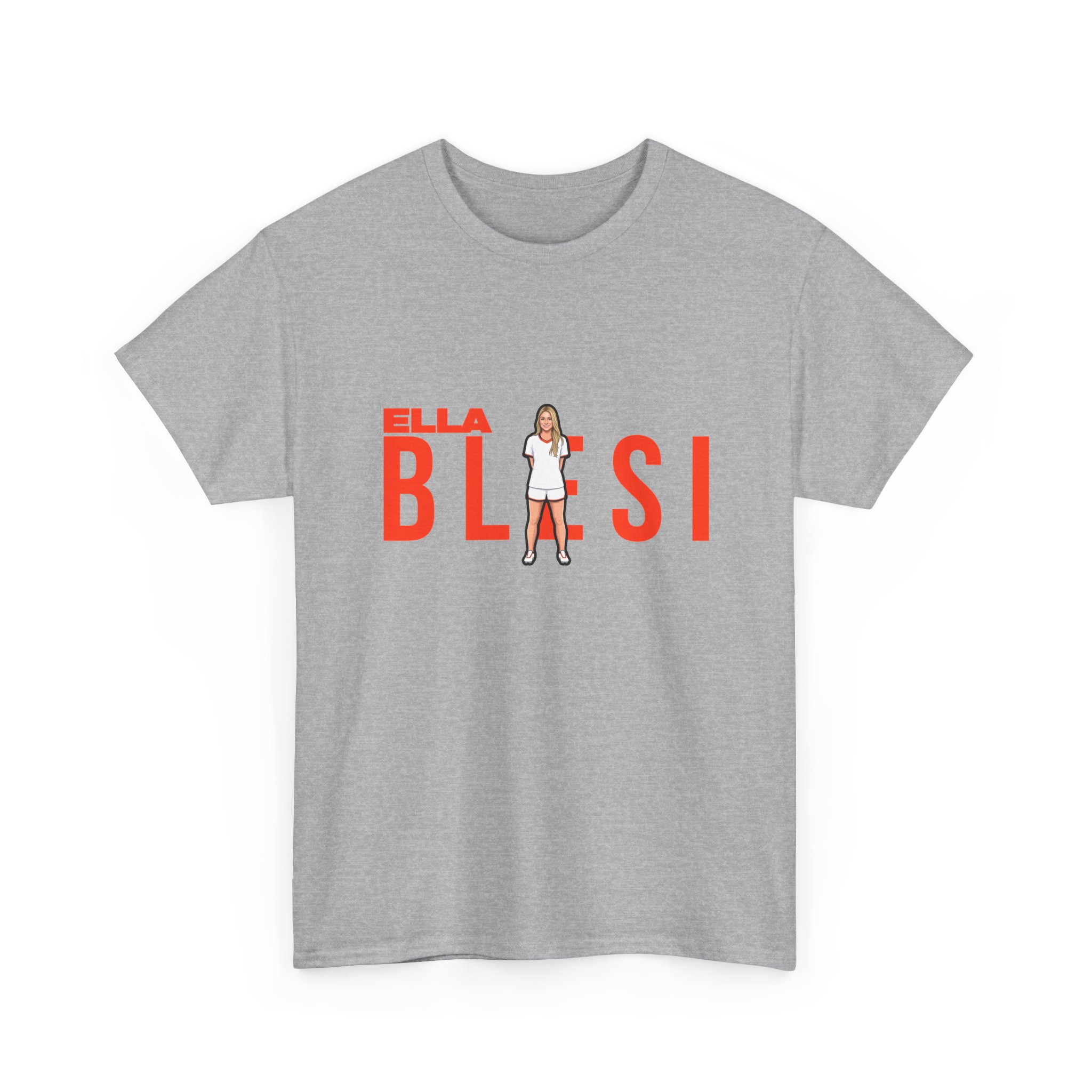 Tee — character_player_name in Grey