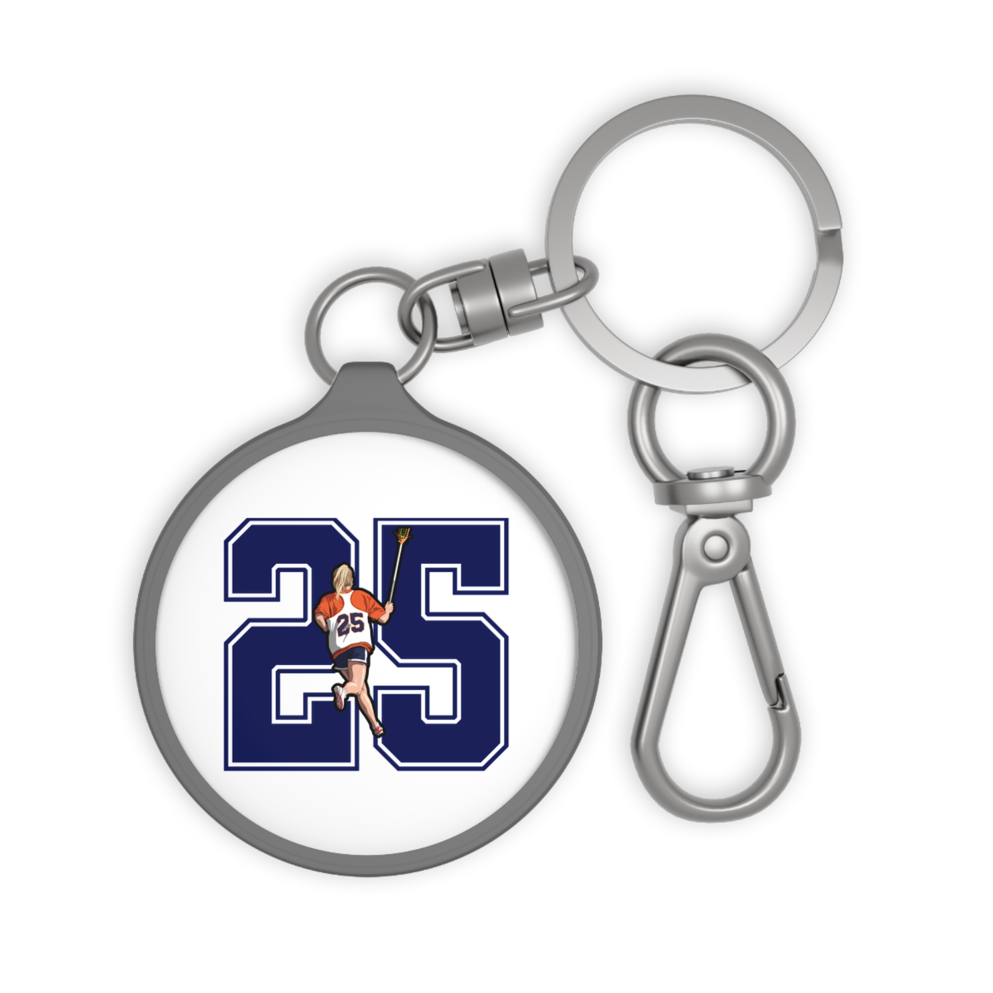Keychain — character_number in Grey