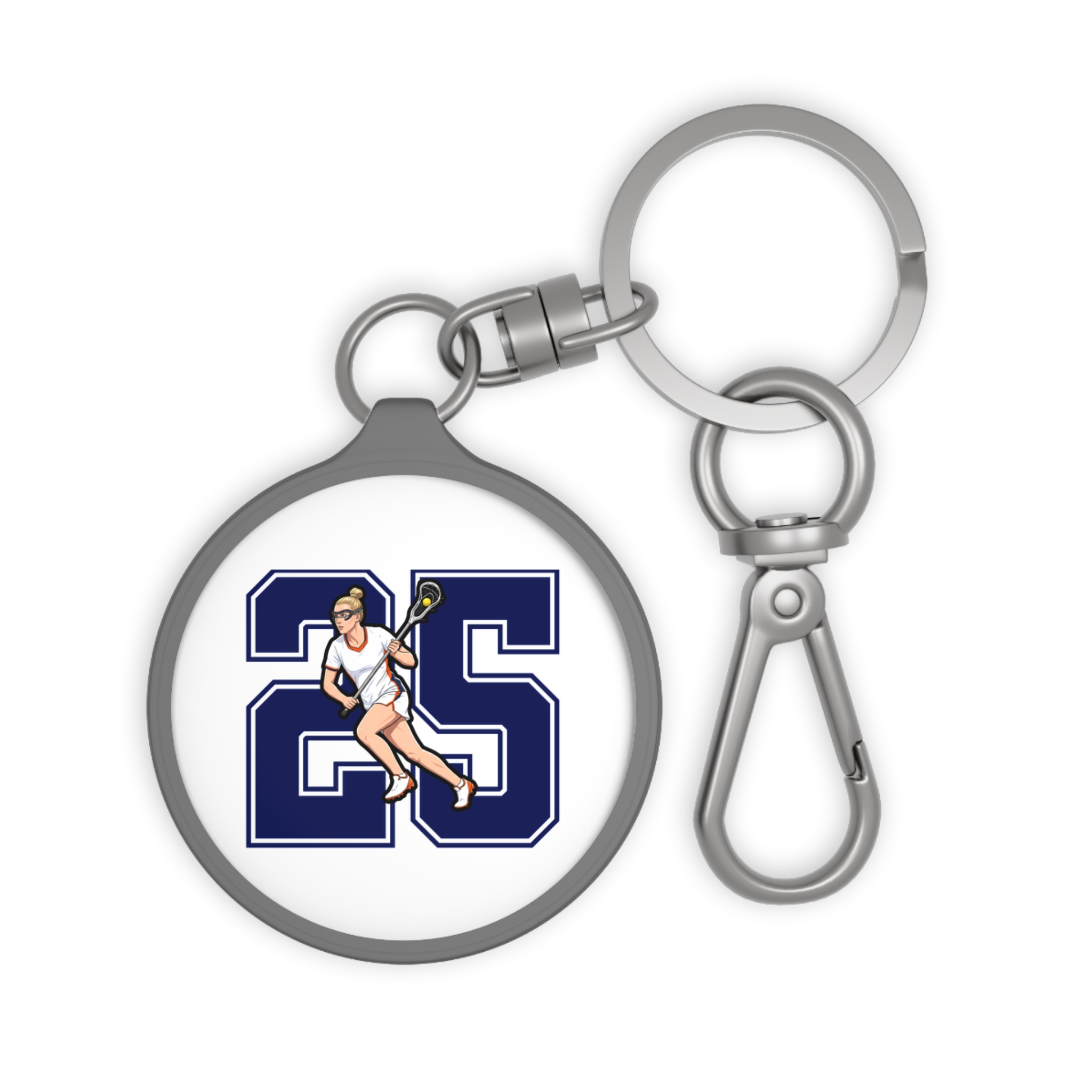 Keychain — character_number in Grey