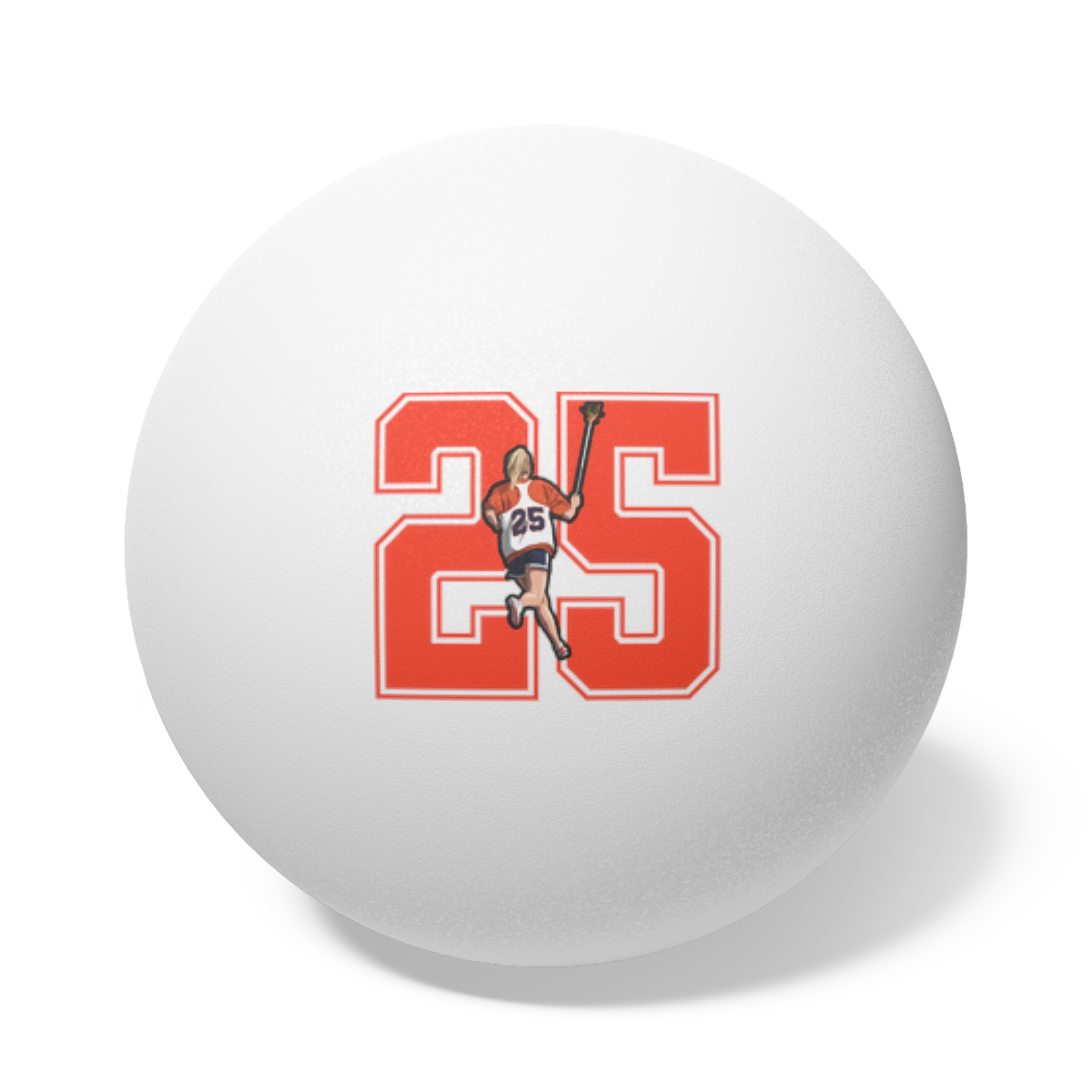 Ping Pong Balls, 6 pcs — character_number in White