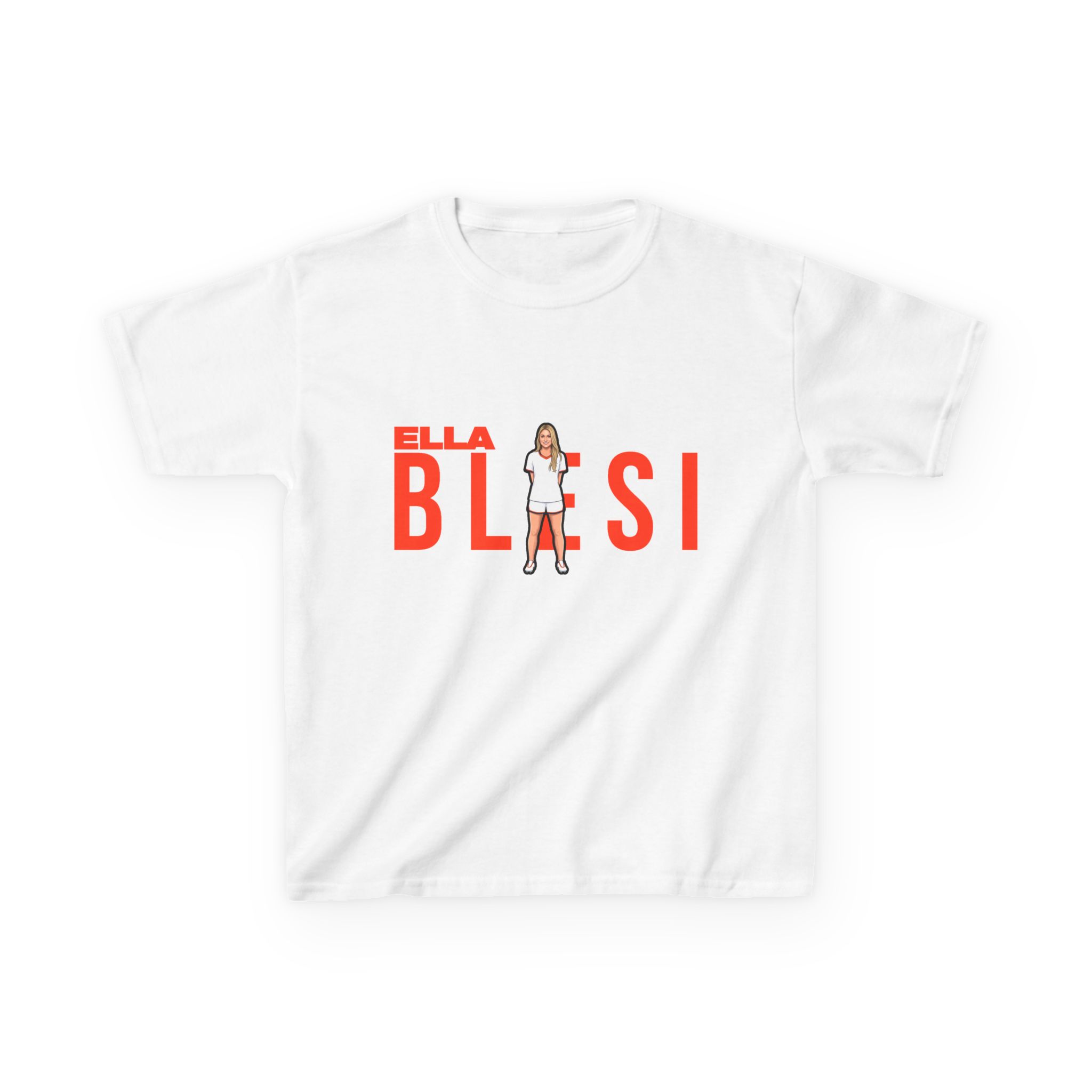 Youth Tee — character_player_name in White