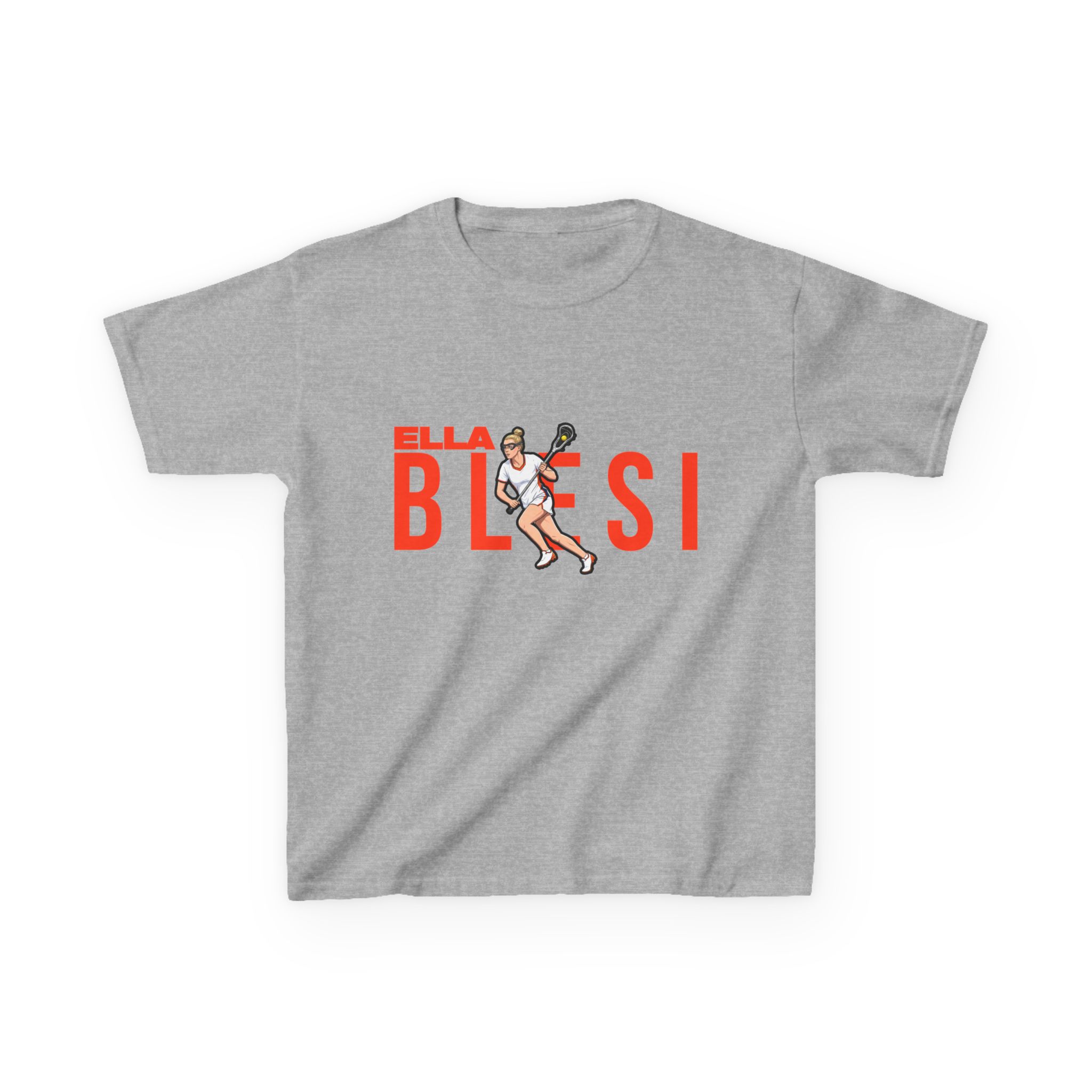Youth Tee — character_player_name in Grey