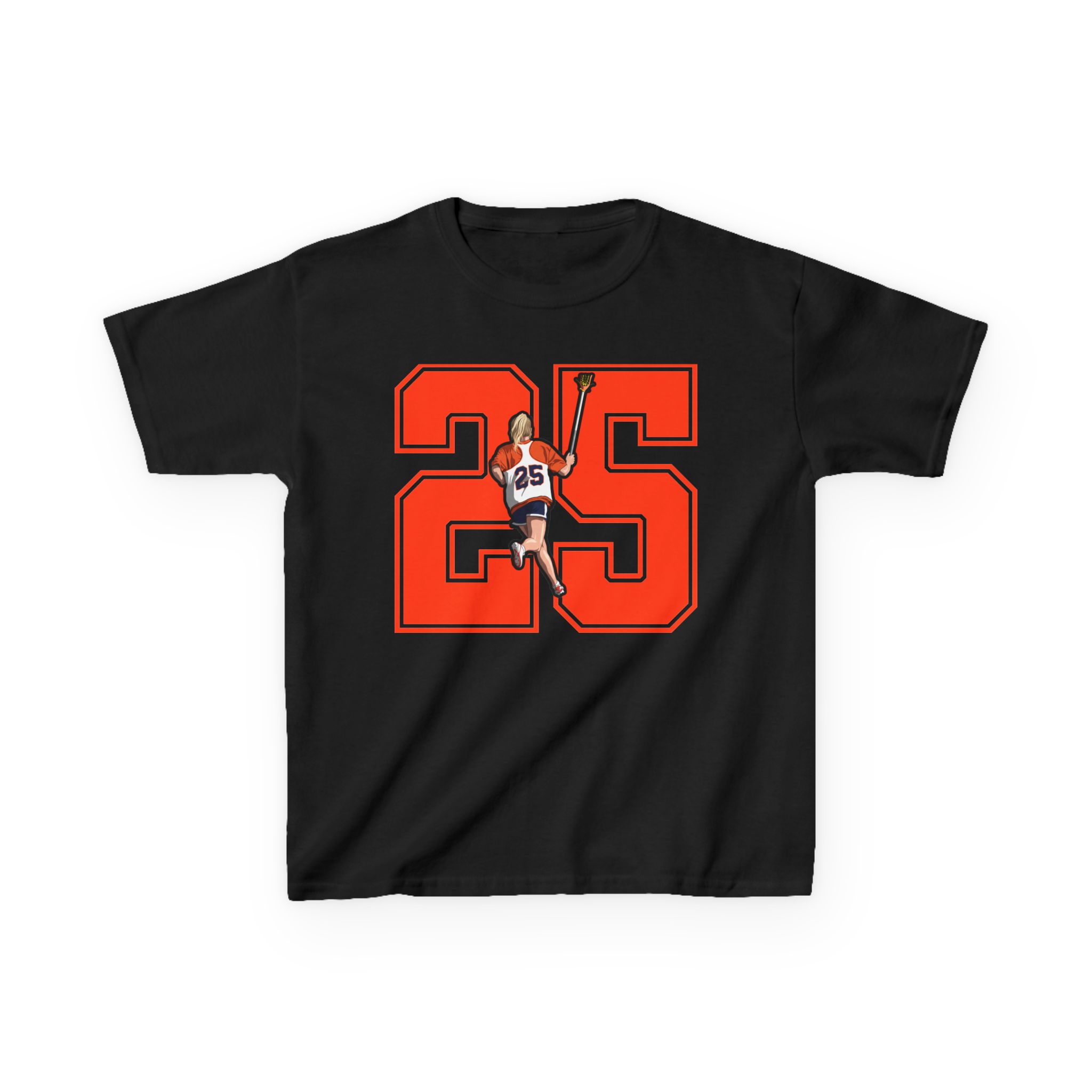 Youth Tee — character_number in Black