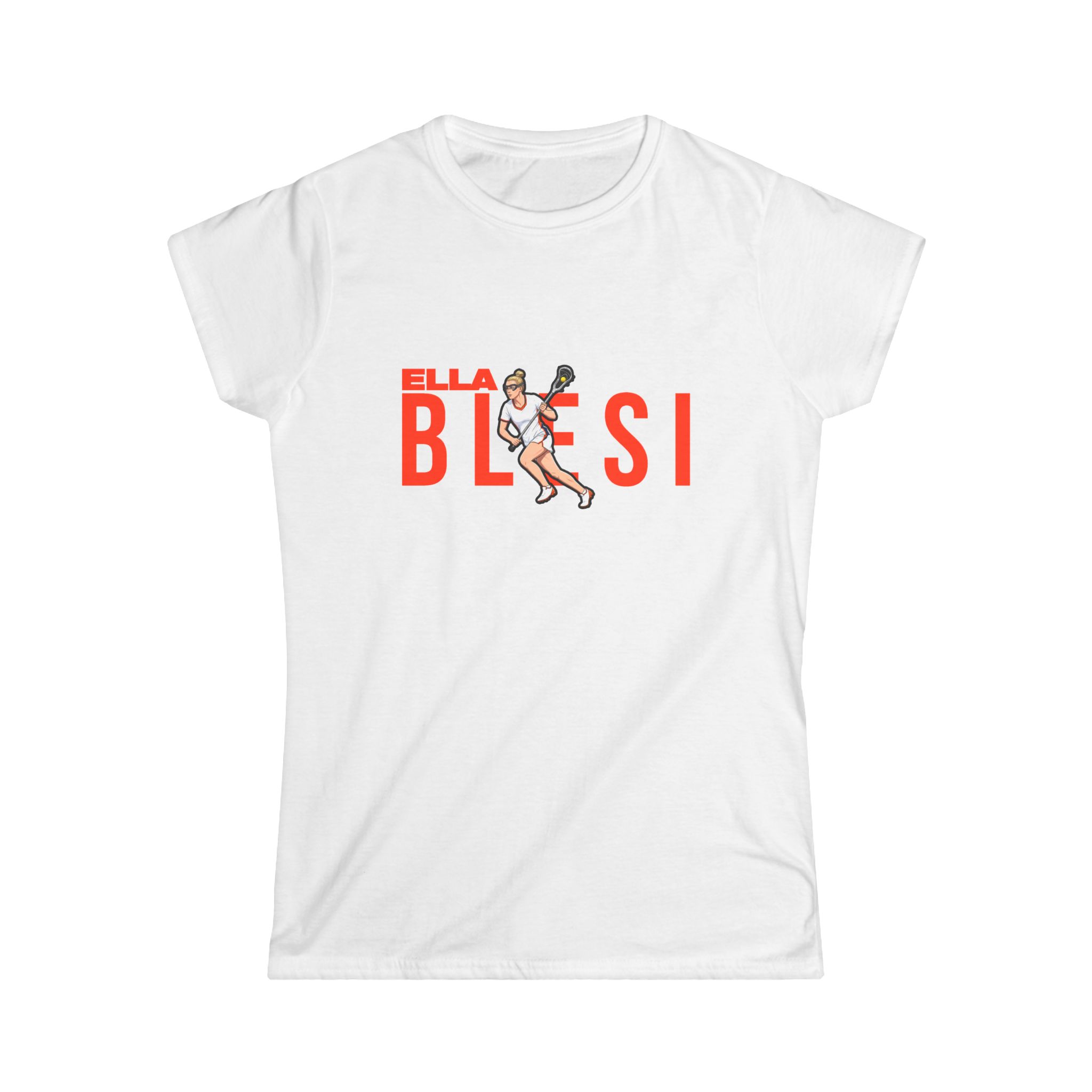 Women's Softstyle Tee — character_player_name in White