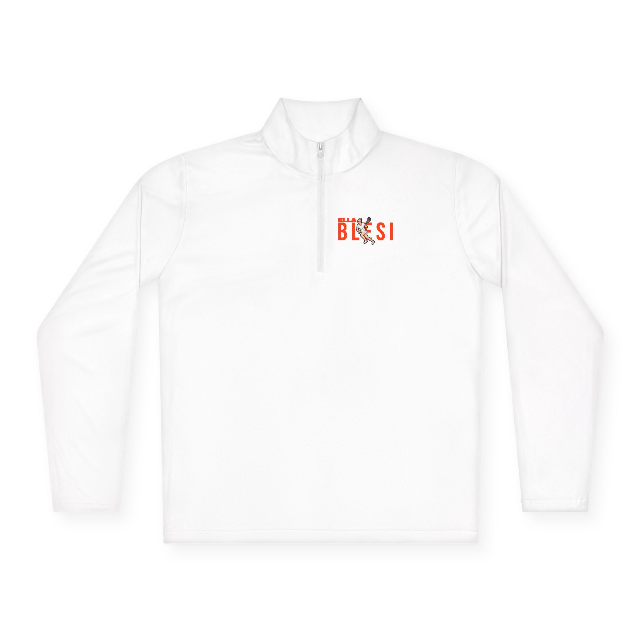 Q-Zip Pullover — character_player_name in White