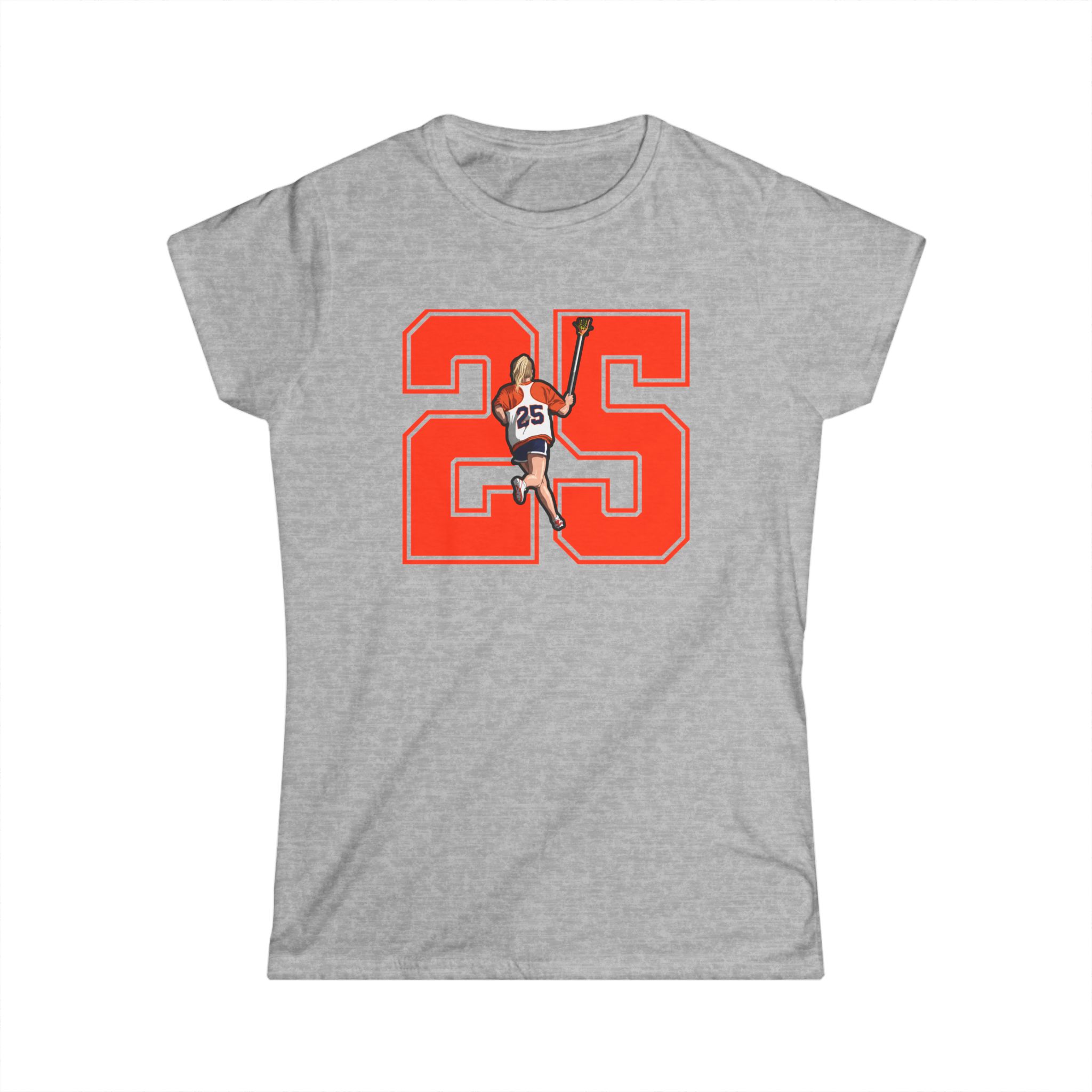 Women's Softstyle Tee — character_number in Grey