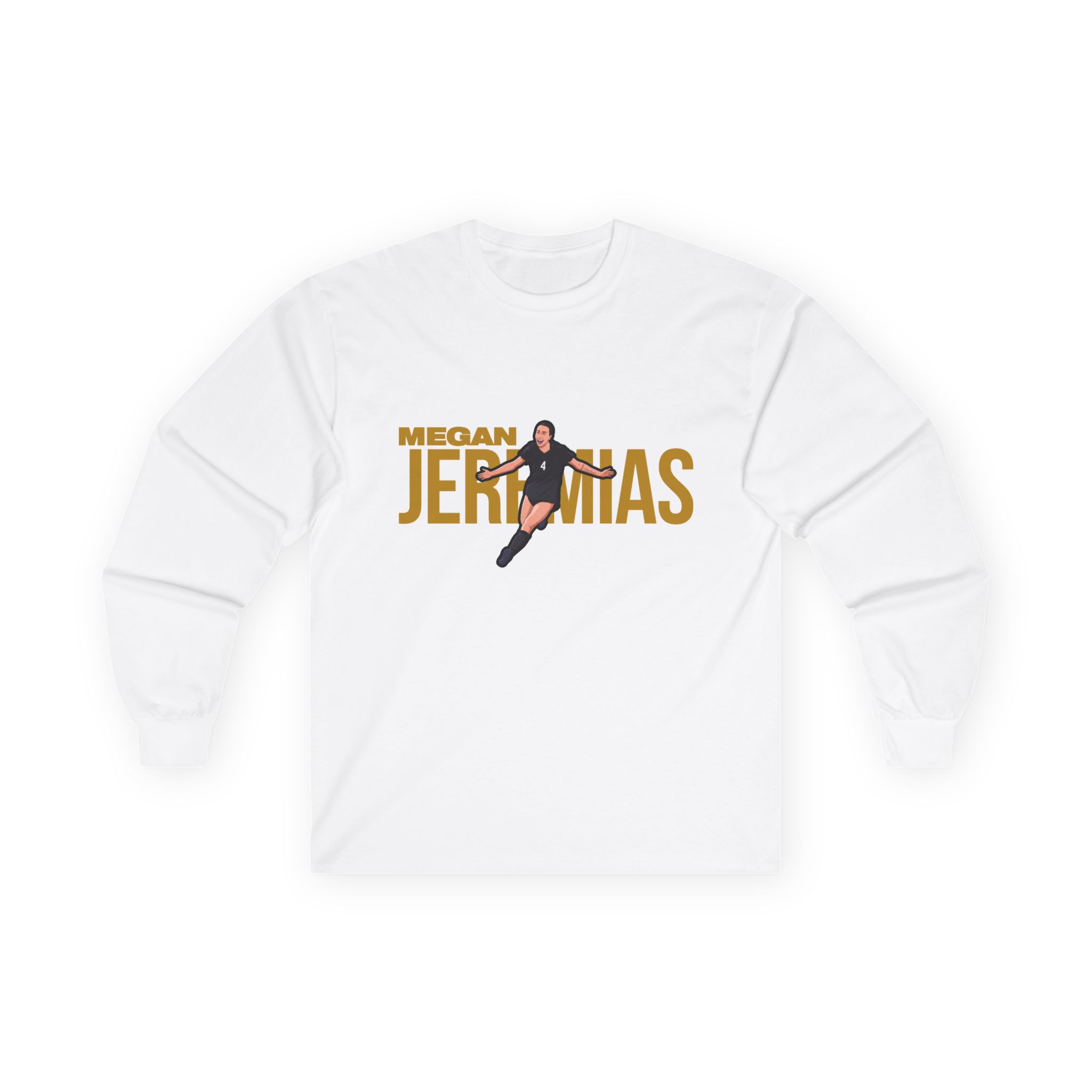 Long Sleeve Tee — character_player_name in White