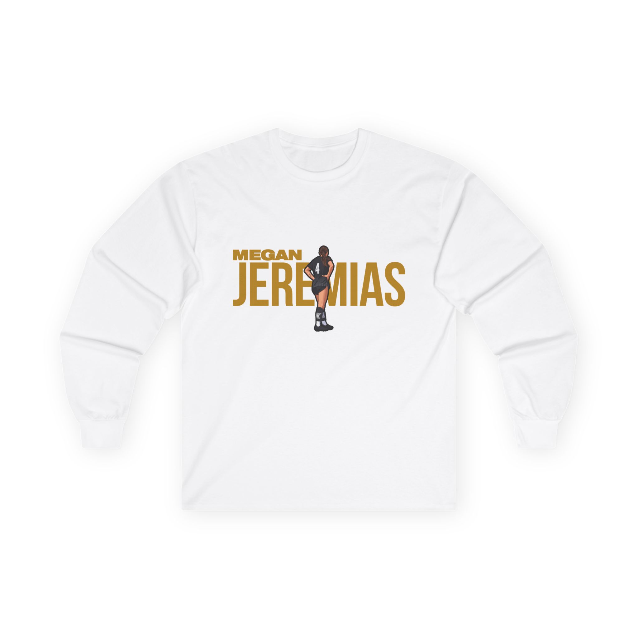 Long Sleeve Tee — character_player_name in White