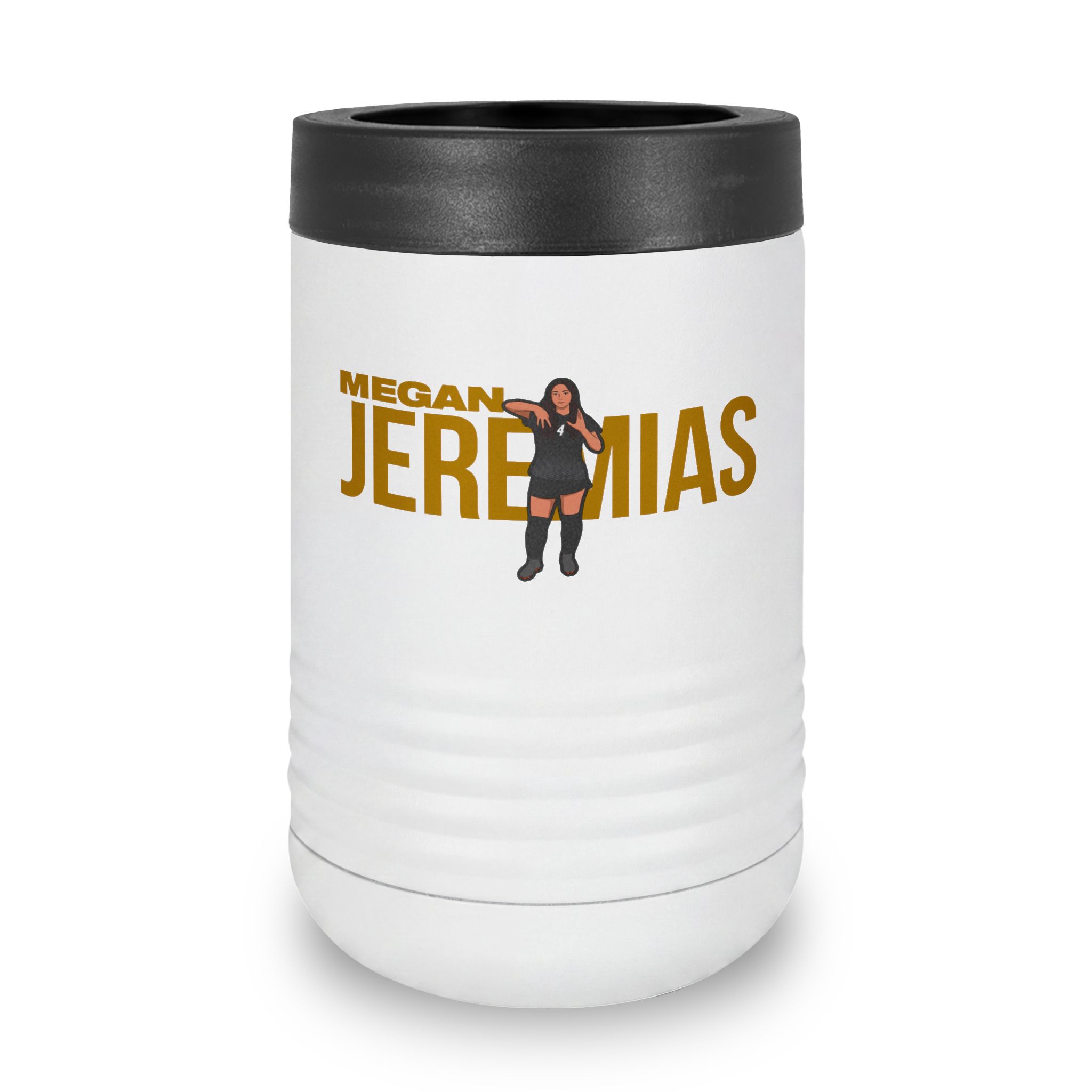 Stainless Can Cooler — character_player_name in White
