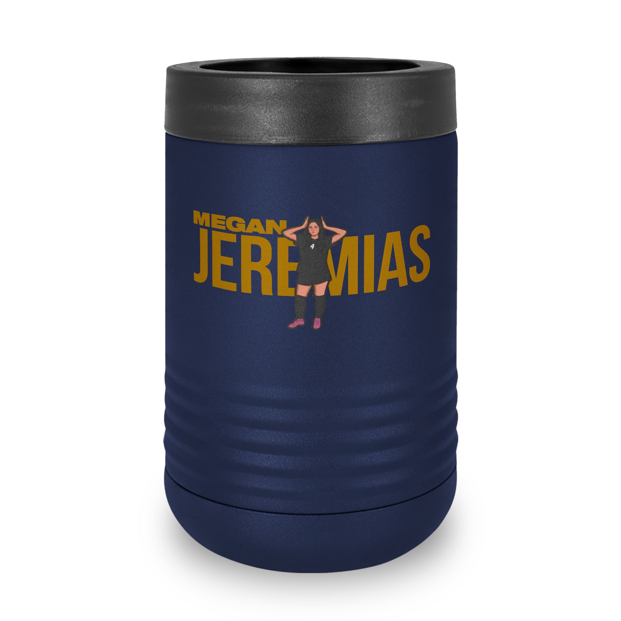 Stainless Can Cooler — character_player_name in Navy