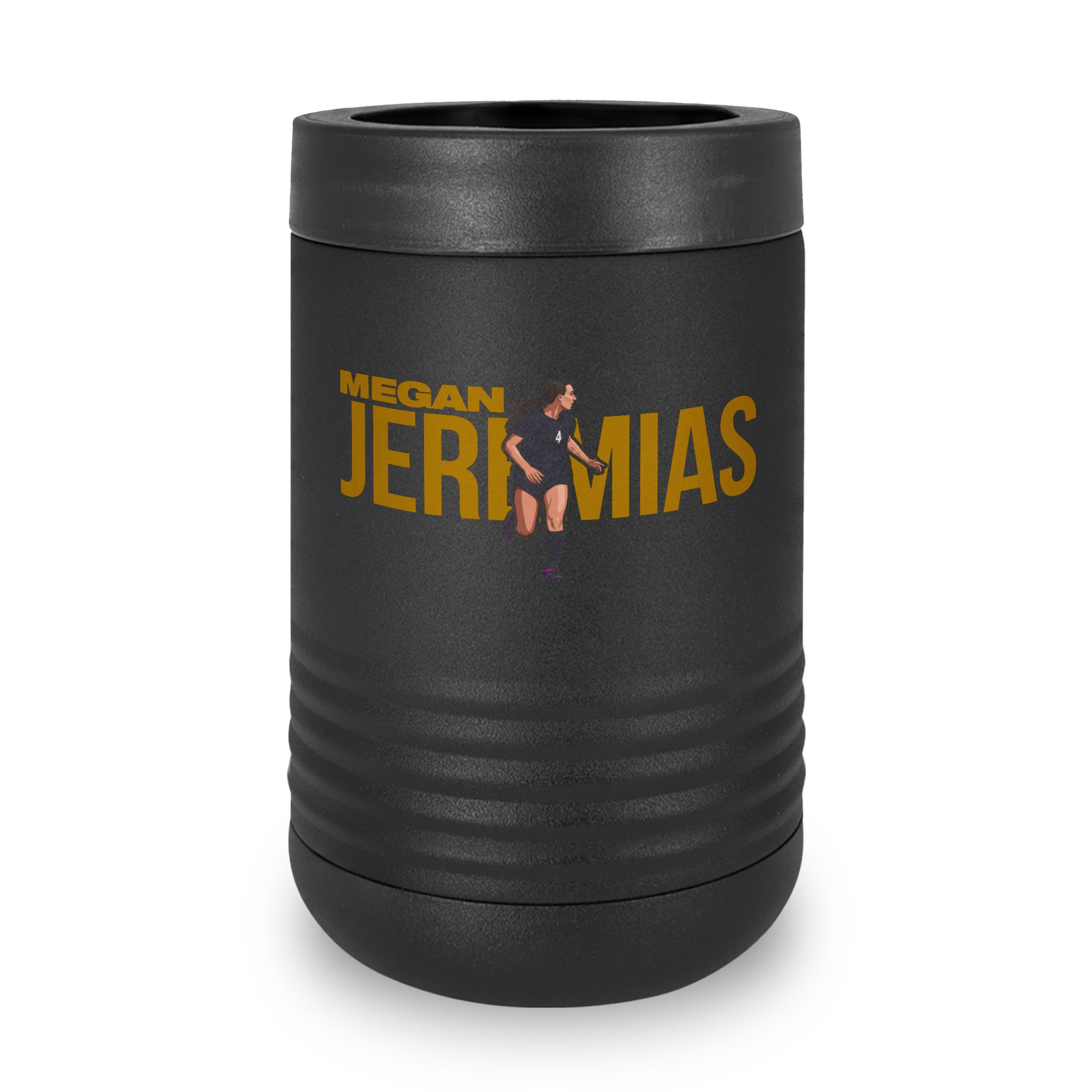 Stainless Can Cooler — character_player_name in Black