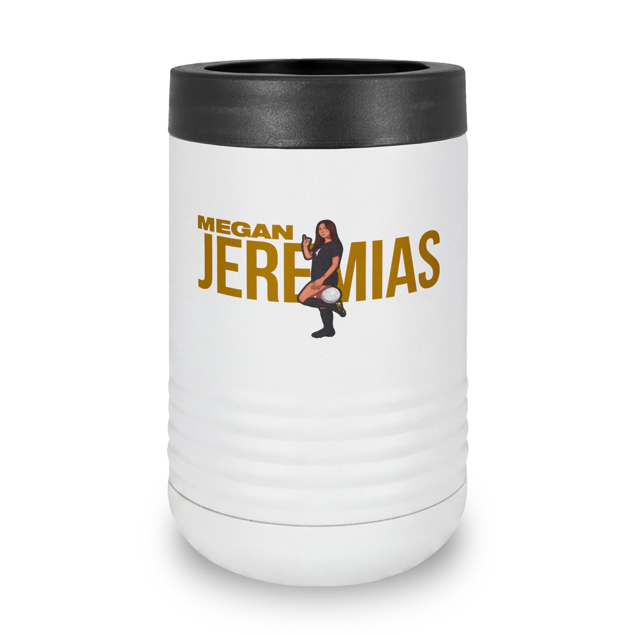 Stainless Can Cooler — character_player_name in White
