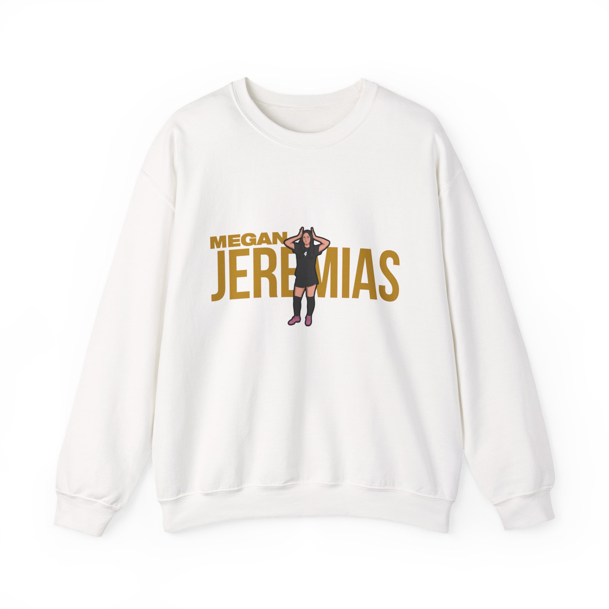 Crewneck Sweatshirt — character_player_name in White