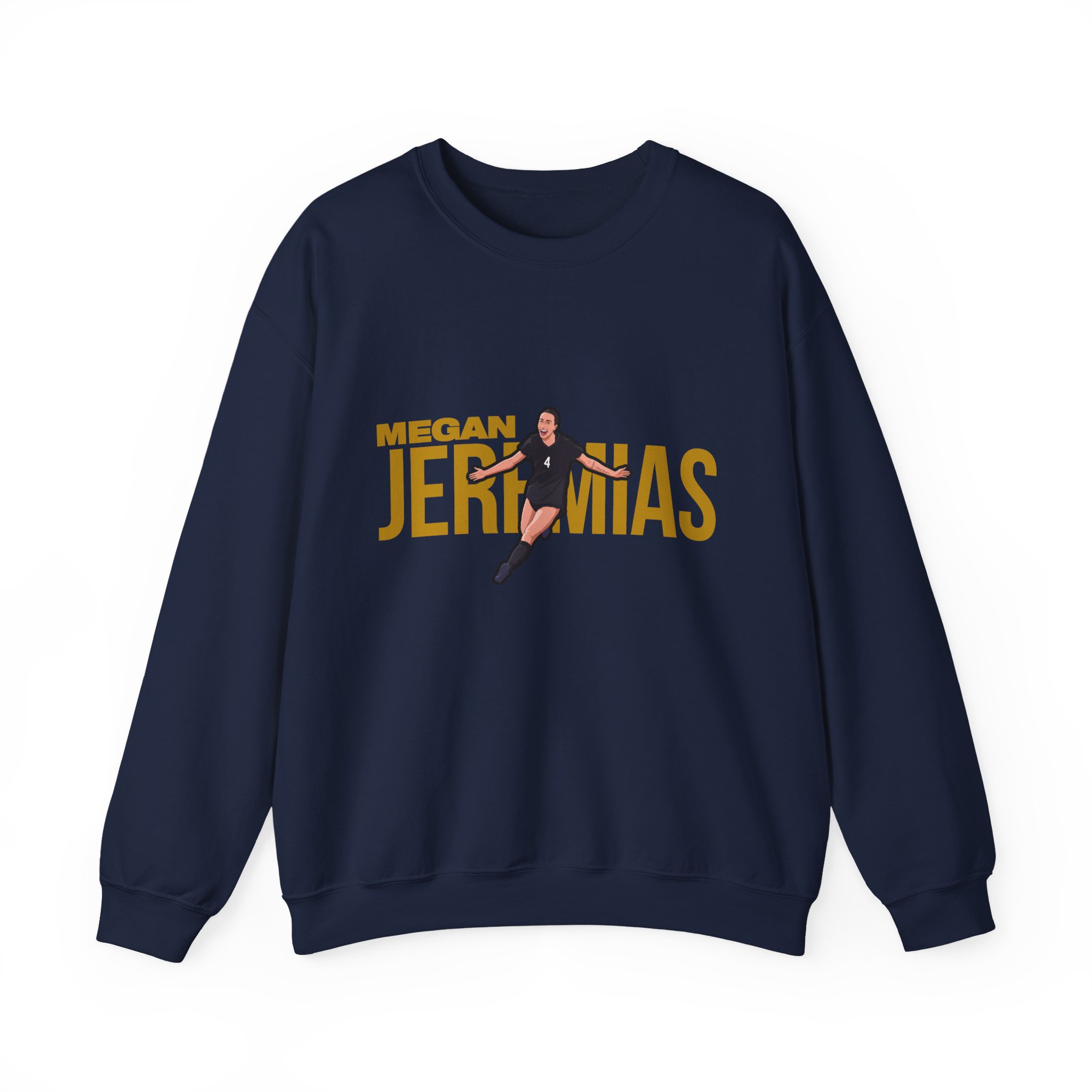 Crewneck Sweatshirt — character_player_name in Navy